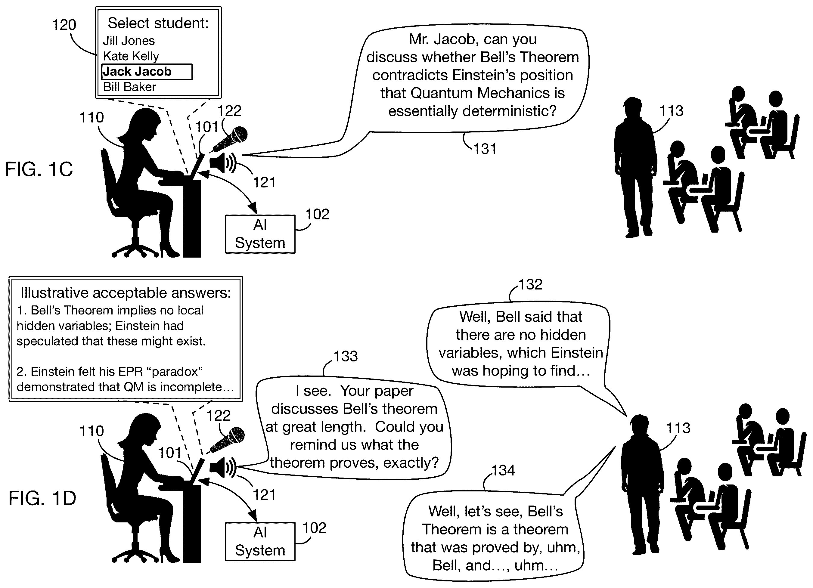 Patent US12165655 Figure 2 – System that conducts dialogs using artificial intelligence