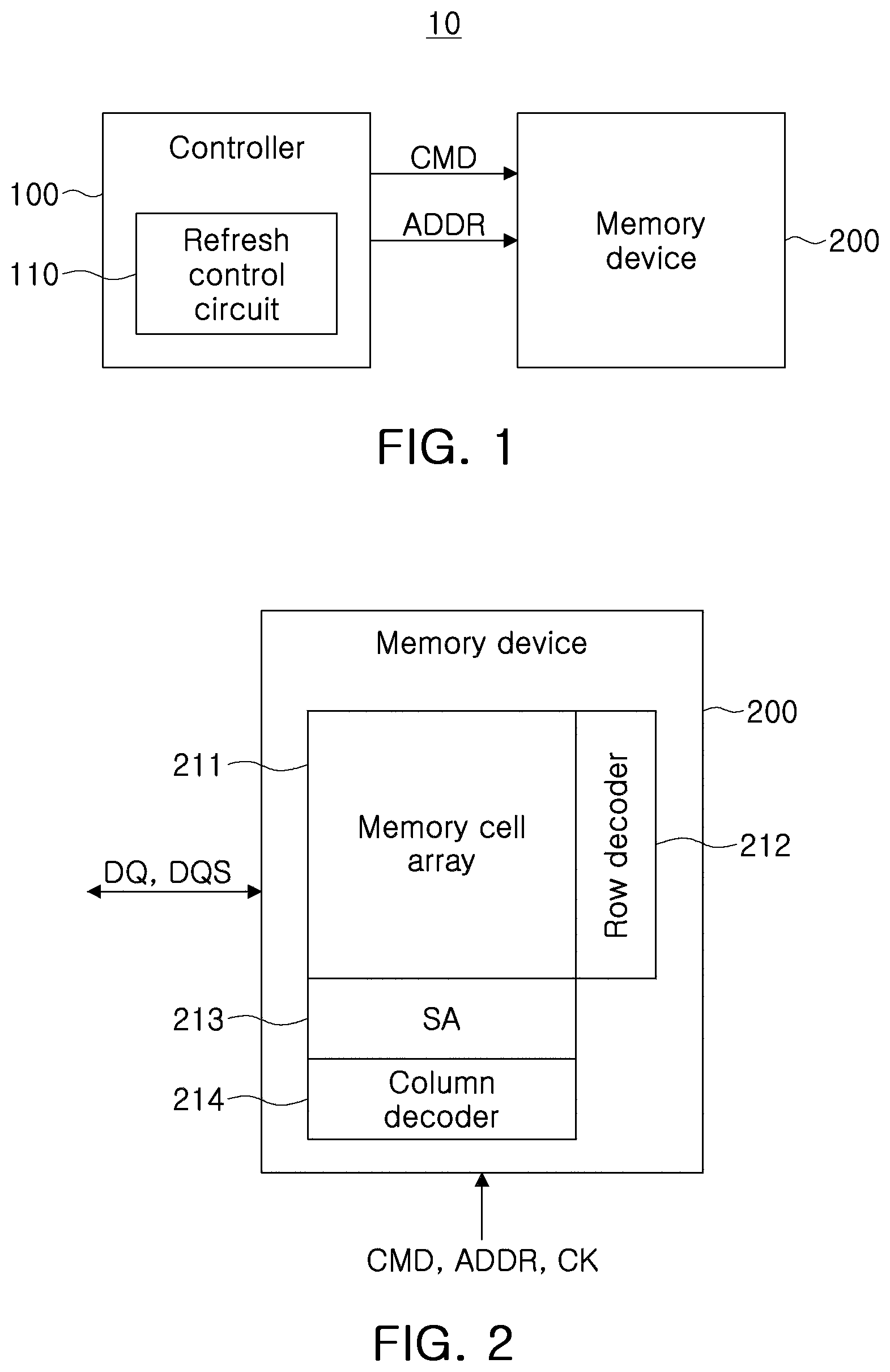 Patent US12165689 — Memory system, refresh control circuit, and refresh control method — Figure 1