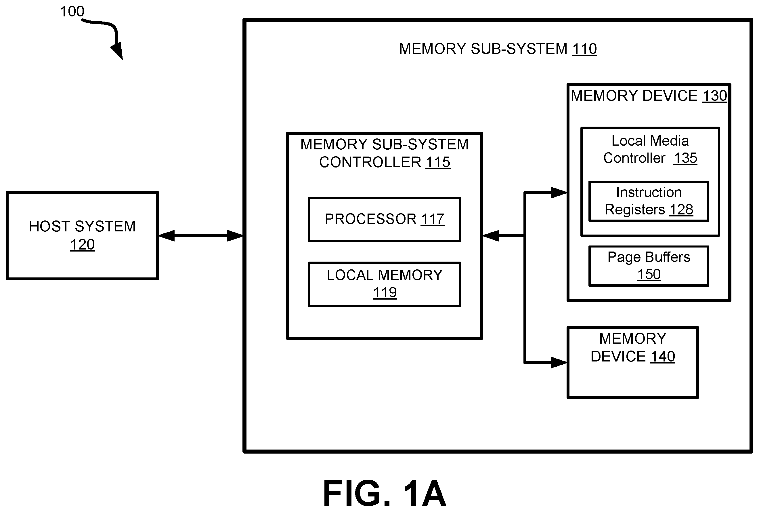 Patent US12165710 — Memory devices using a dynamic latch to provide multiple bias voltages — Figure 1