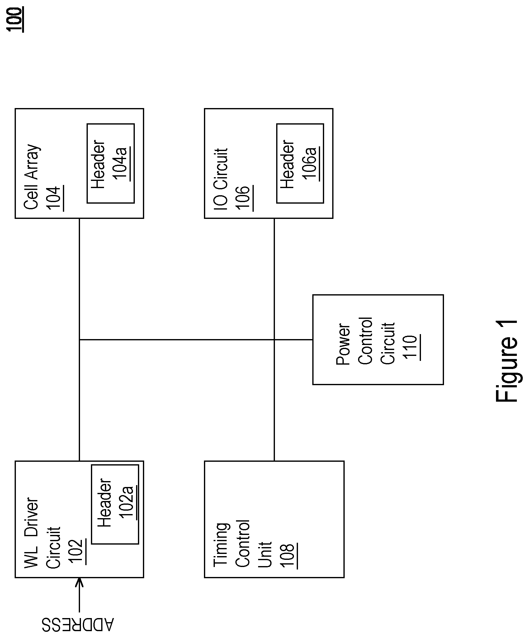 Patent US12165731 Figure 1 – Memory device