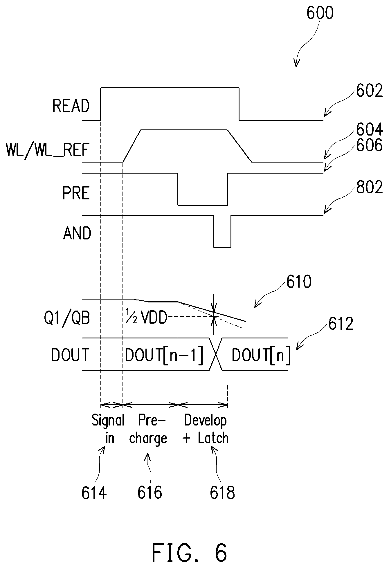Patent US12165732 Figure 6 – Sense amplifier