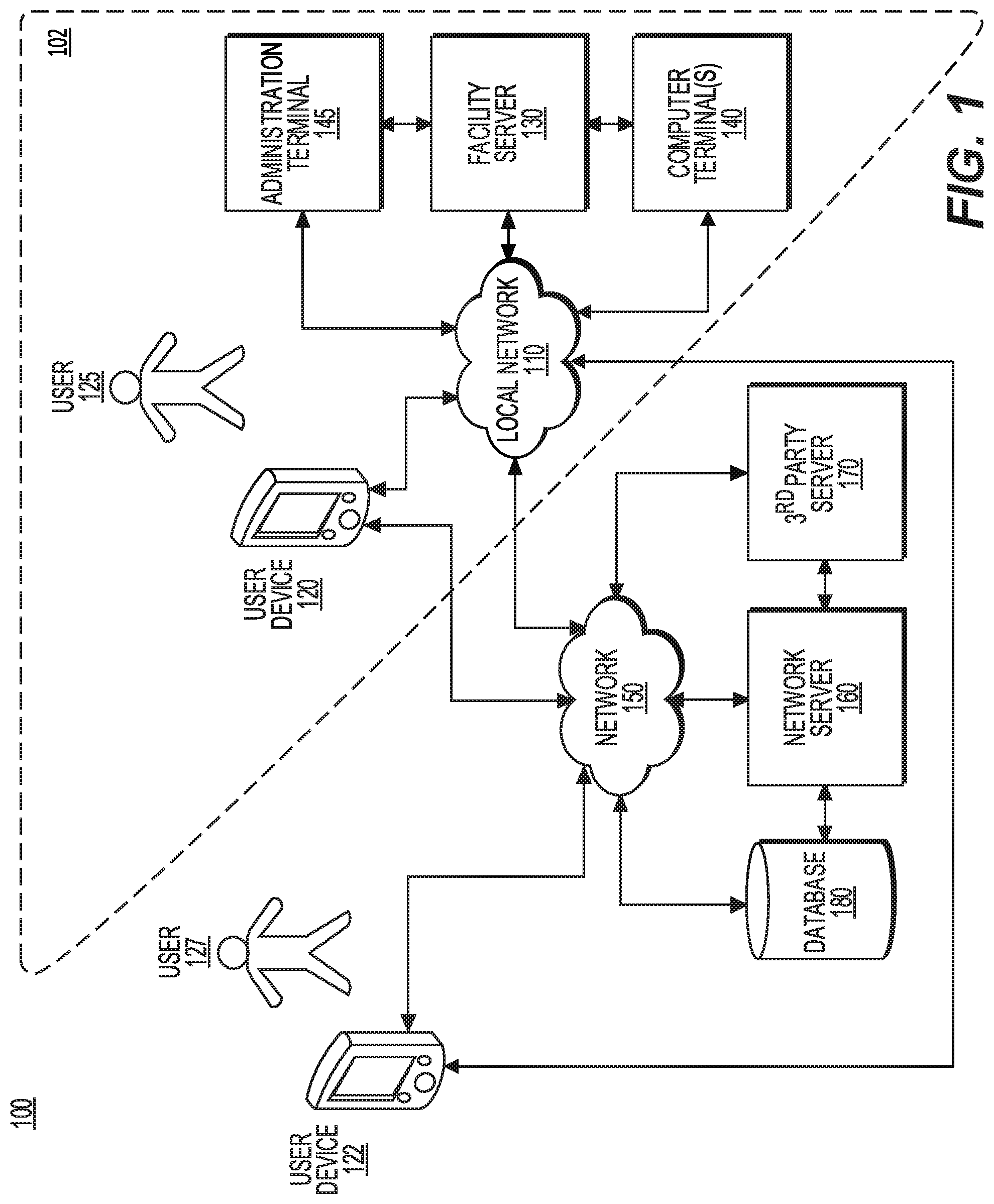 Patent US12165765 — Computerized rule based systems and methods for providing interactive handoff protocol user interfaces — Figure 1