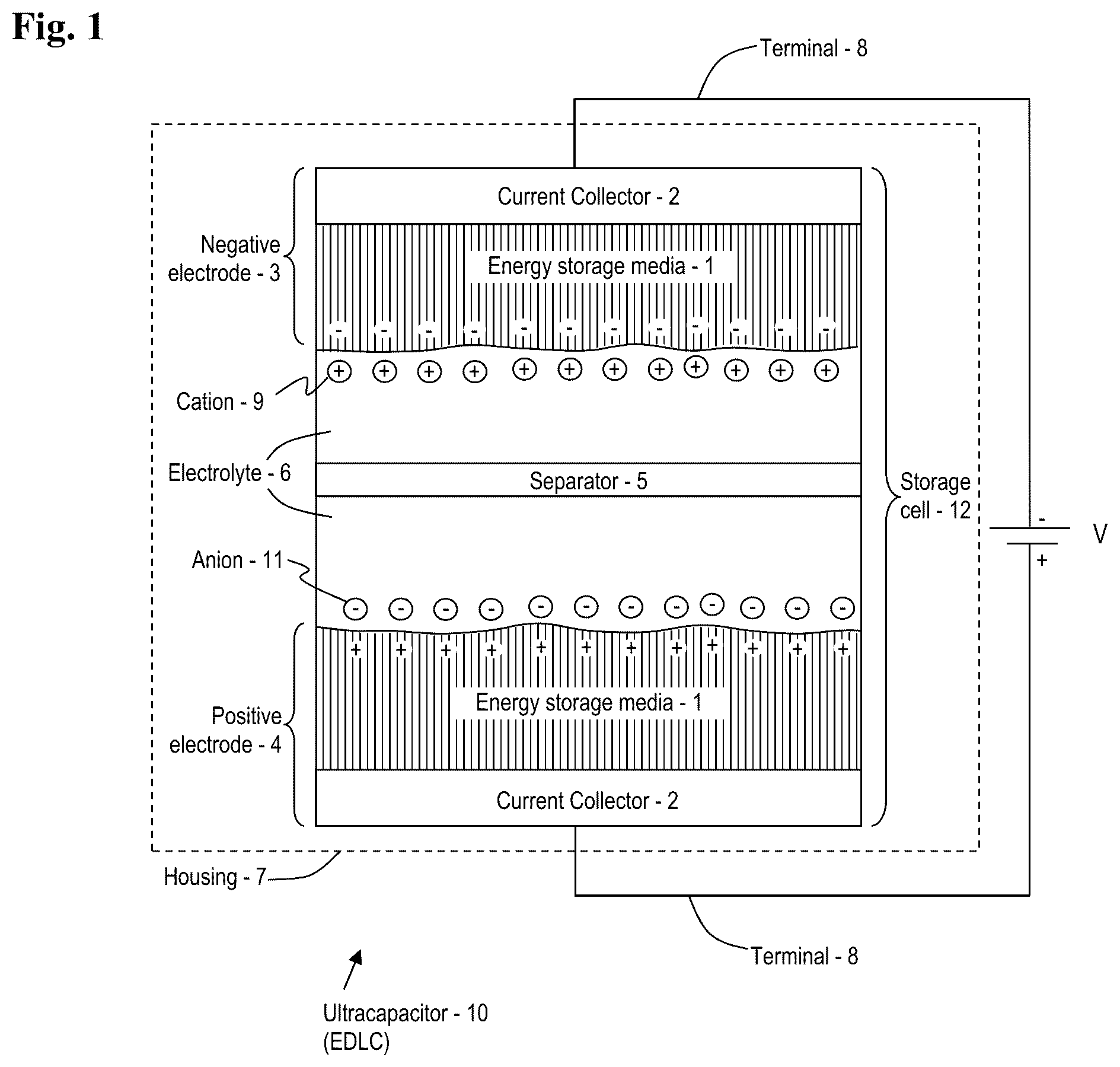 Patent US12165808 — Chip form ultracapacitor — Figure 1