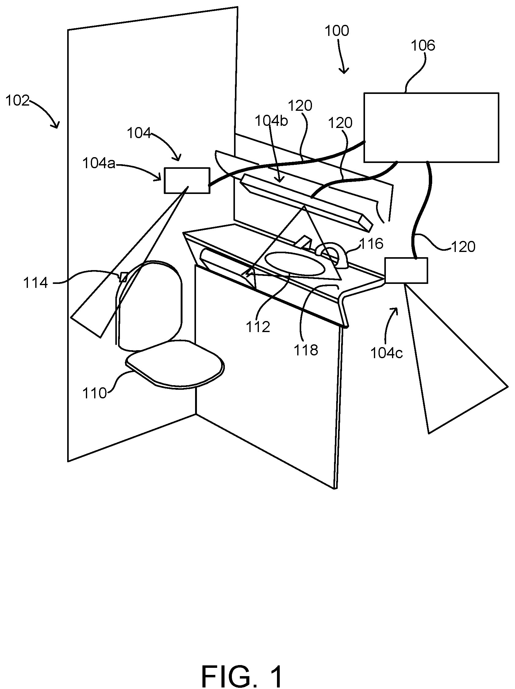 Patent US12165864 — Ultraviolet light-emitting module and disinfecting system — Figure 1