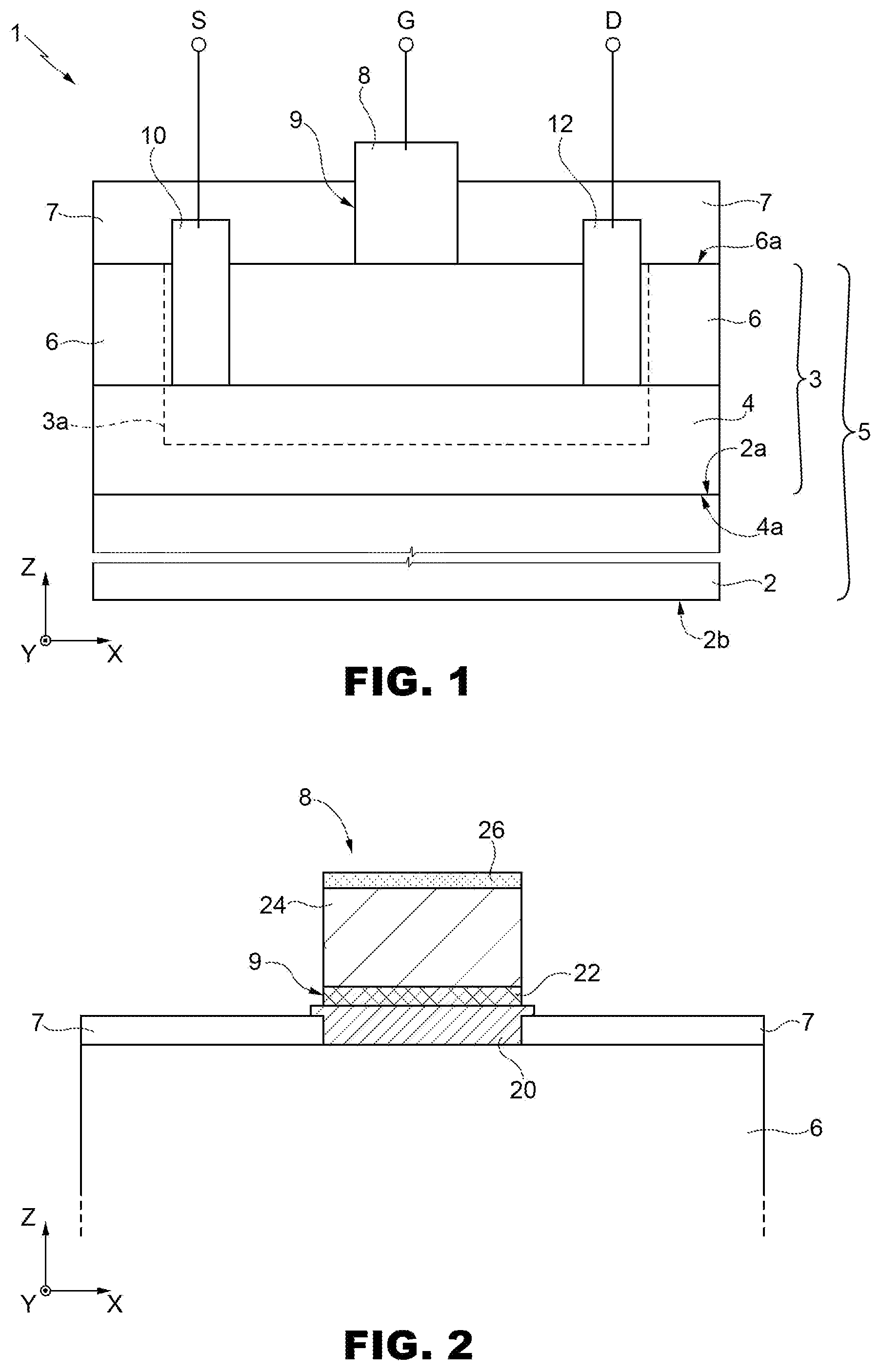 Patent US12165871 — Method for manufacturing a gate terminal of a HEMT device, and HEMT device — Figure 1