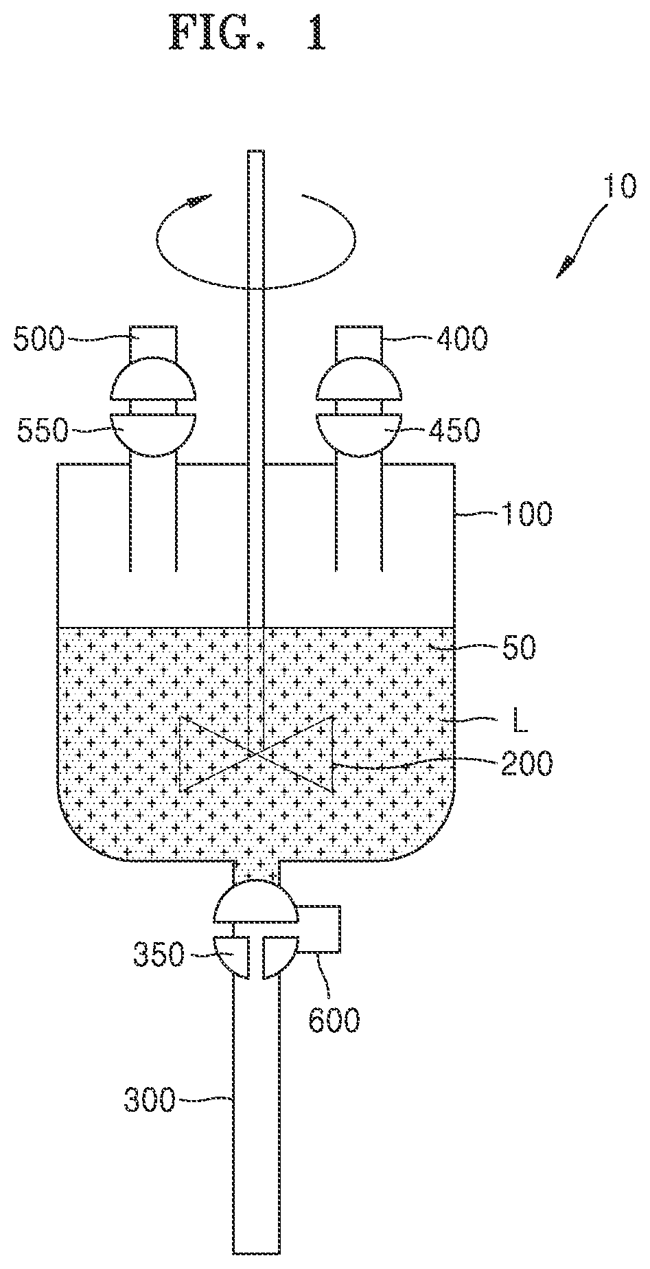 Patent US12165890 — Dispenser for micro LED suspension and method of transferring micro LED — Figure 1