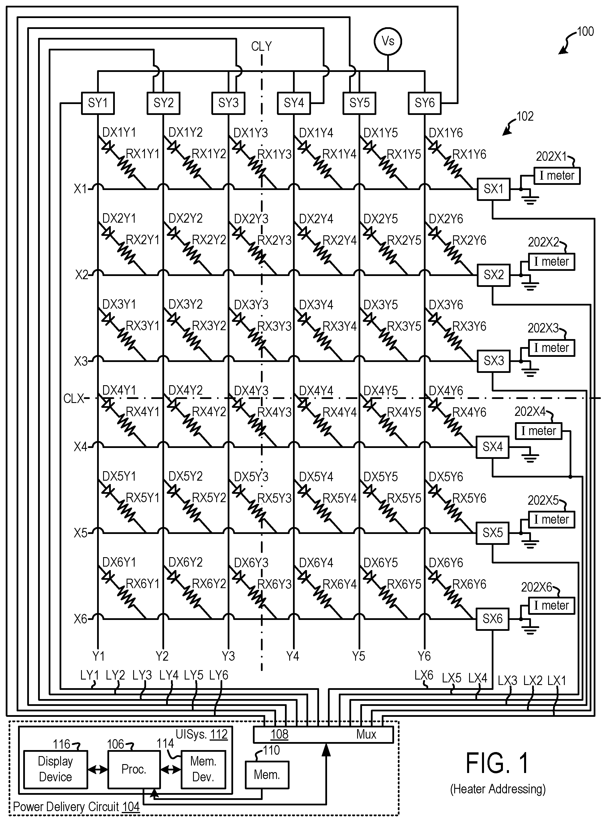 Patent US12165891 — Identification of and compensation for a failure in a heater array — Figure 1