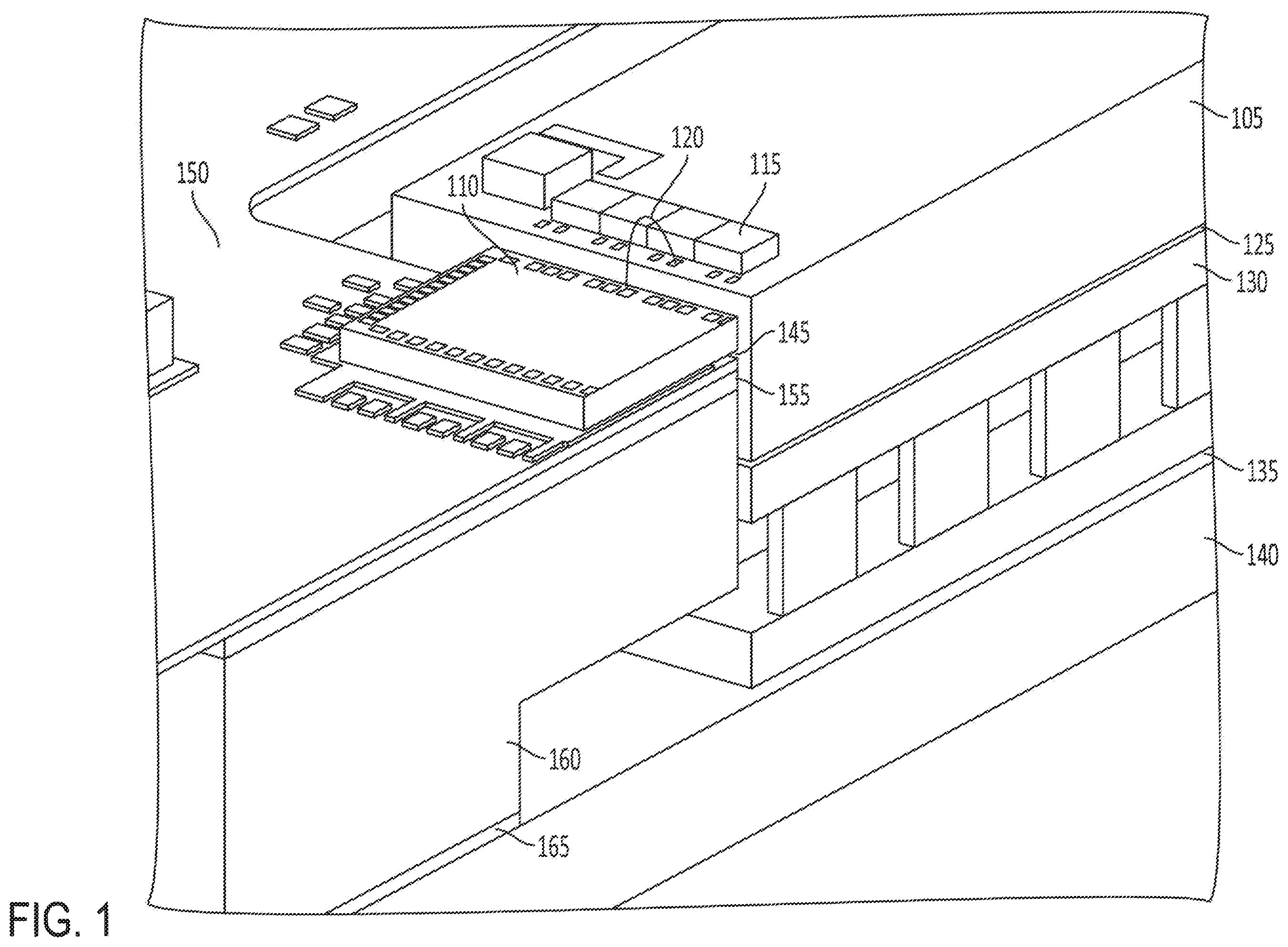 Patent US12165944 — Electro-optical package and method of fabrication — Figure 1