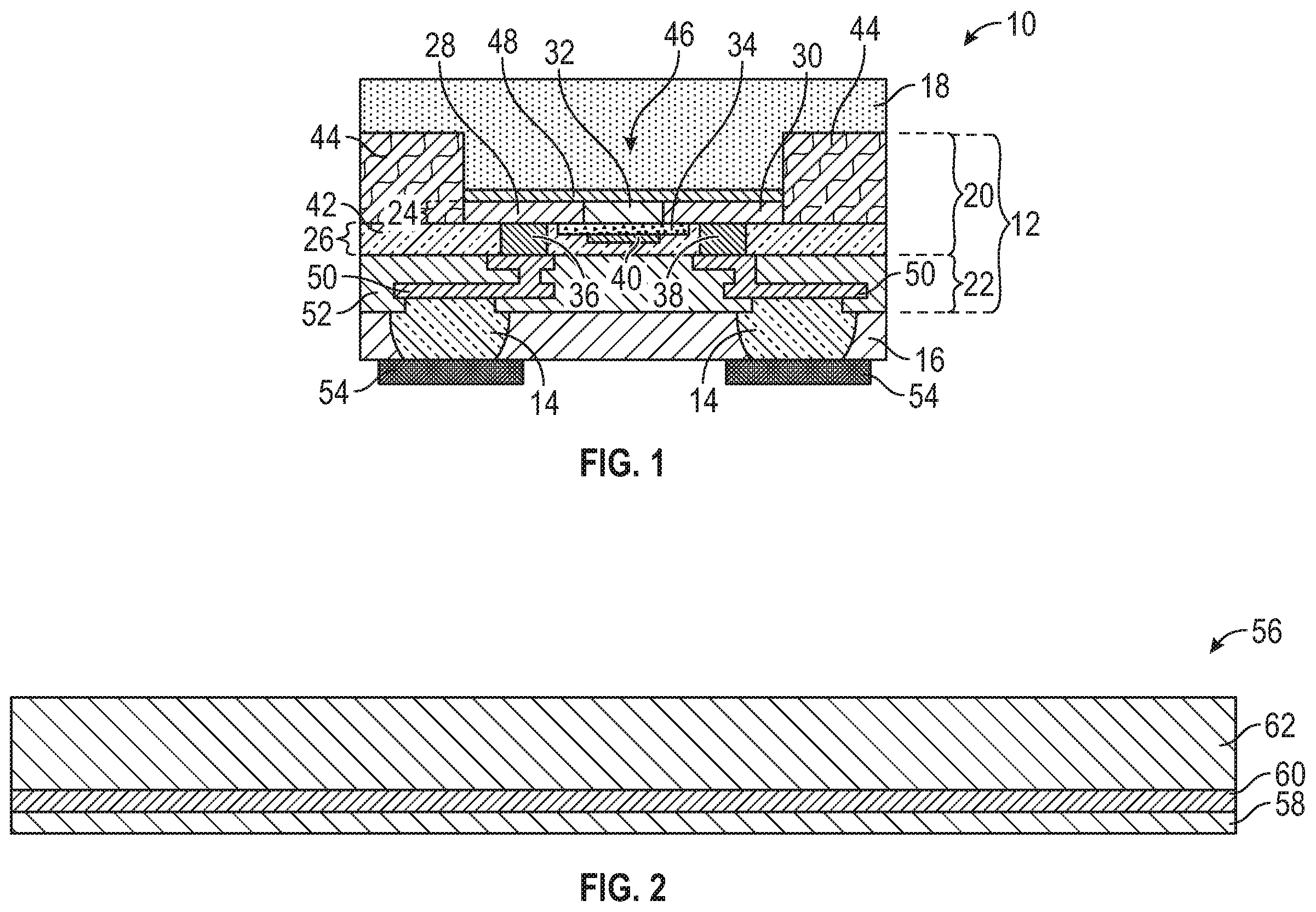 Patent US12165951 — RF devices with enhanced performance and methods of forming the same — Figure 1