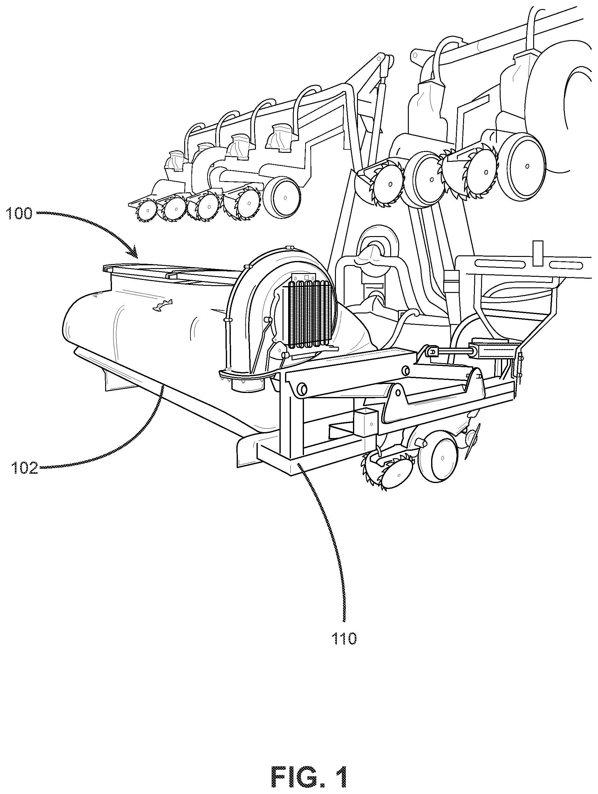 Patent US12167707 — Seed planter with positionable tank — Figure 1