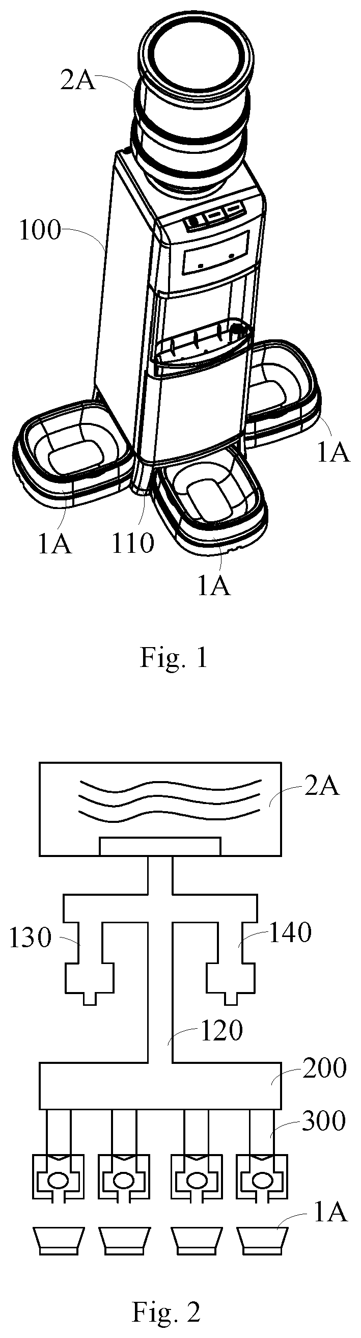 Patent US12167723 — Water dispenser — Figure 1