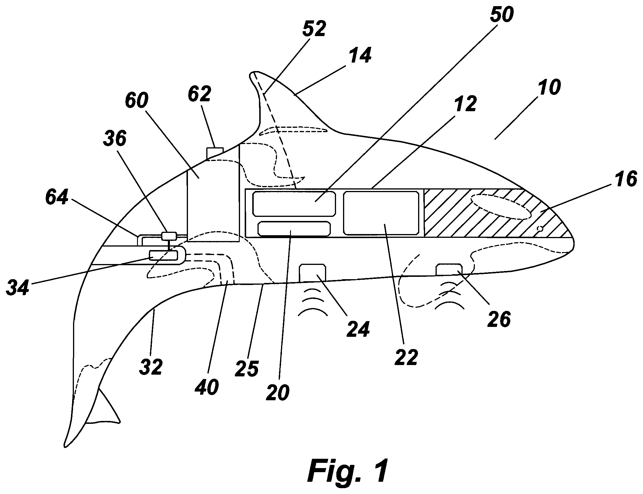Patent US12167724 — Geofenced autonomous aquatic drone — Figure 1