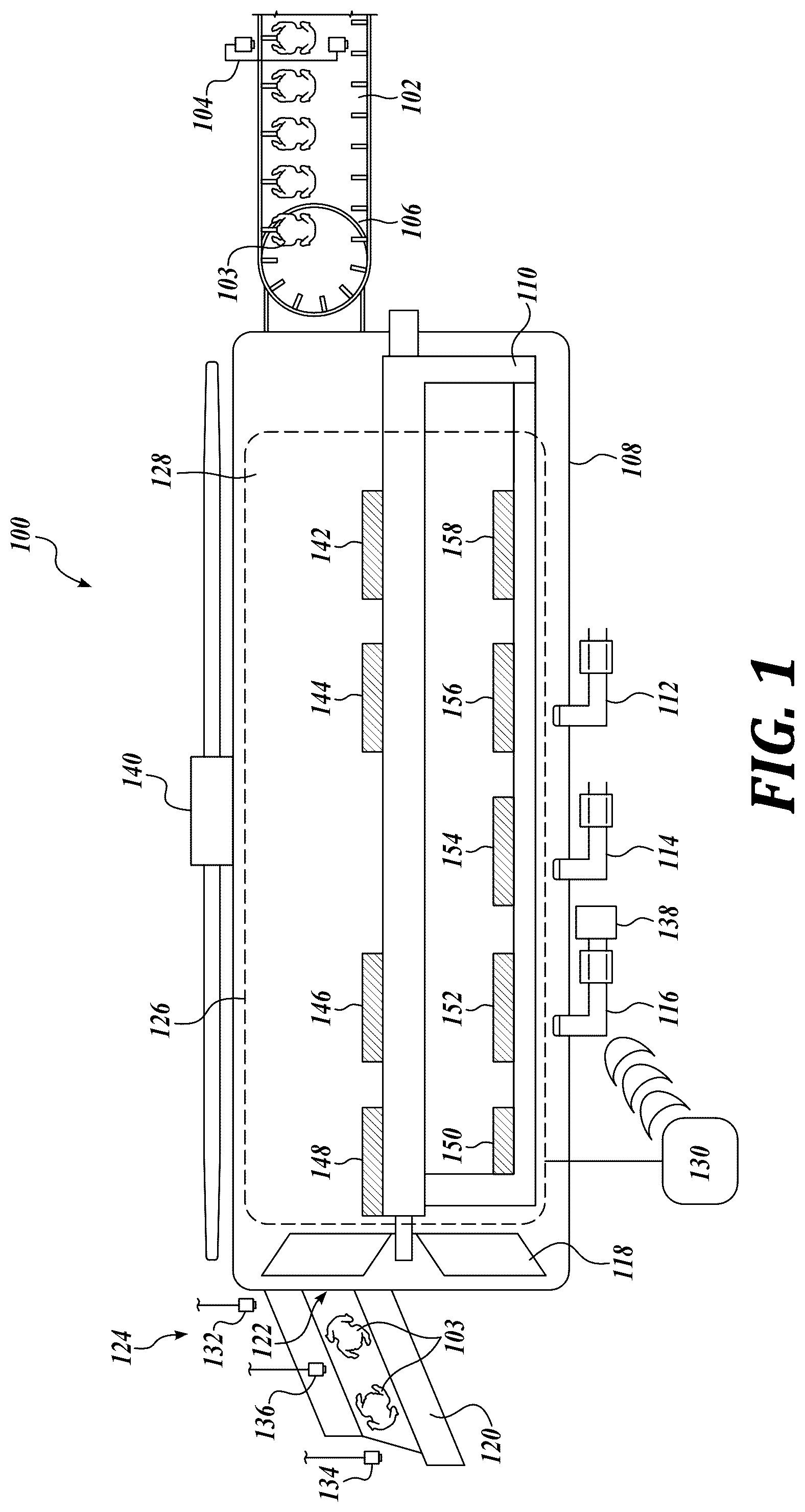 Patent US12167734 — Systems and methods for antimicrobial application and related data collection — Figure 1