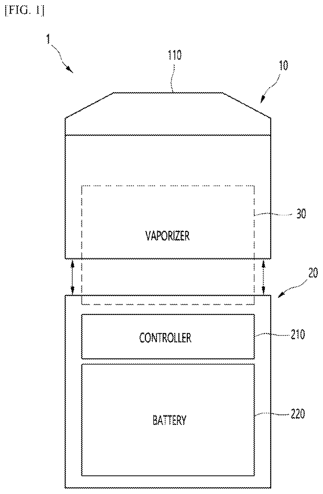 Patent US12167750 Figure 1 – Ultrasonic-based aerosol generation device