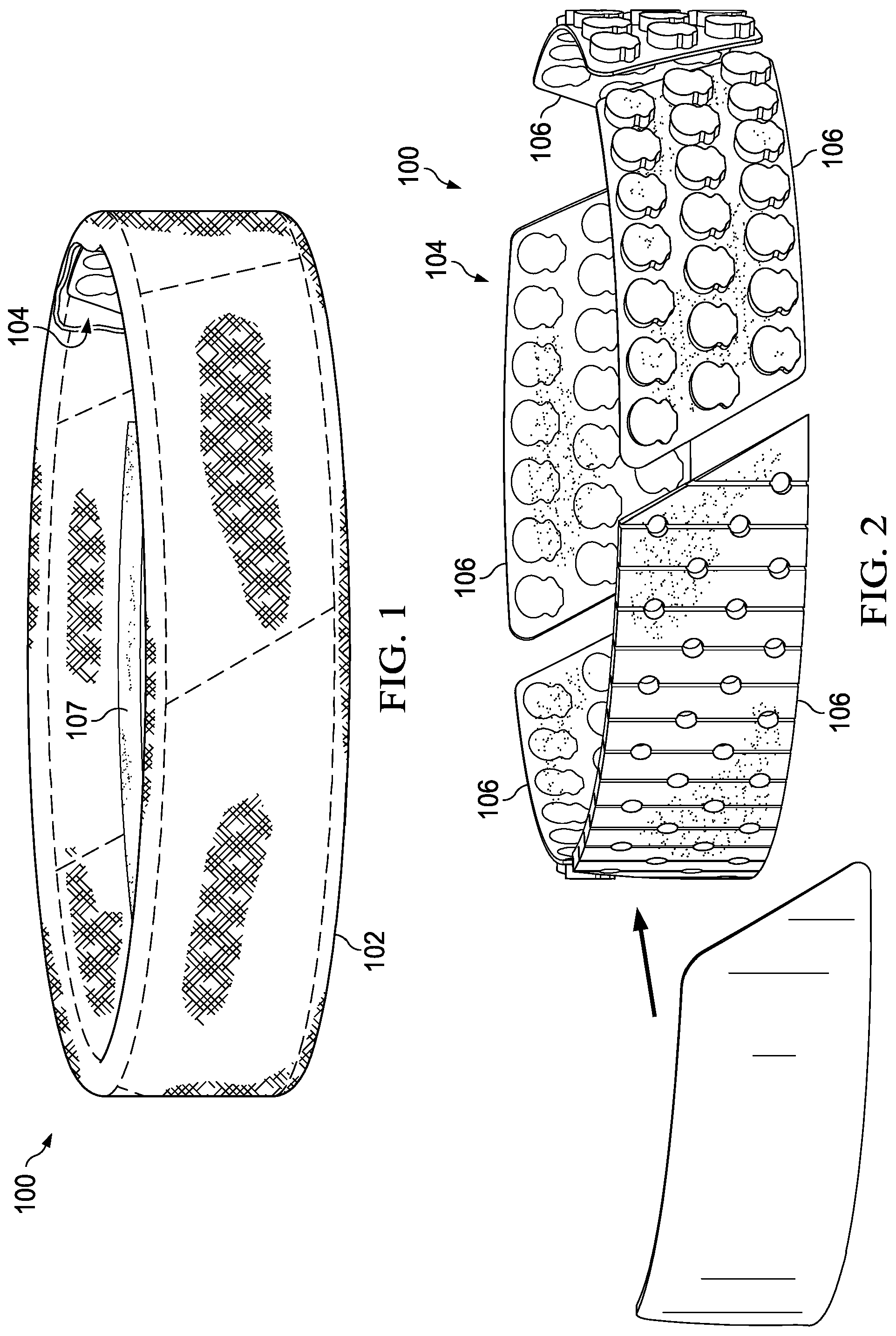 Patent US12167759 Figure 1 – Protective headband