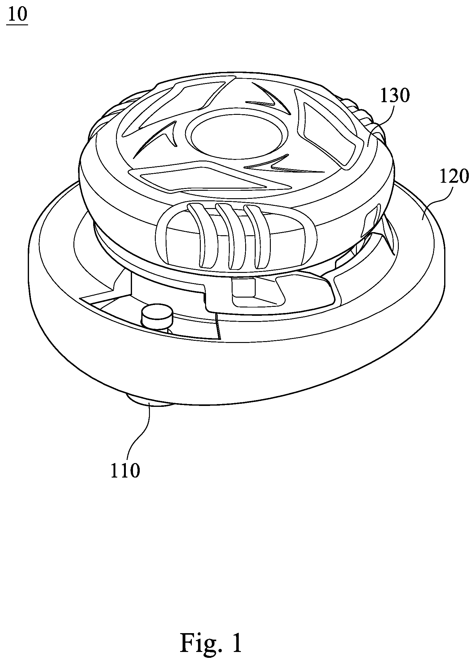 Patent US12167778 Figure 1 – Fastening device