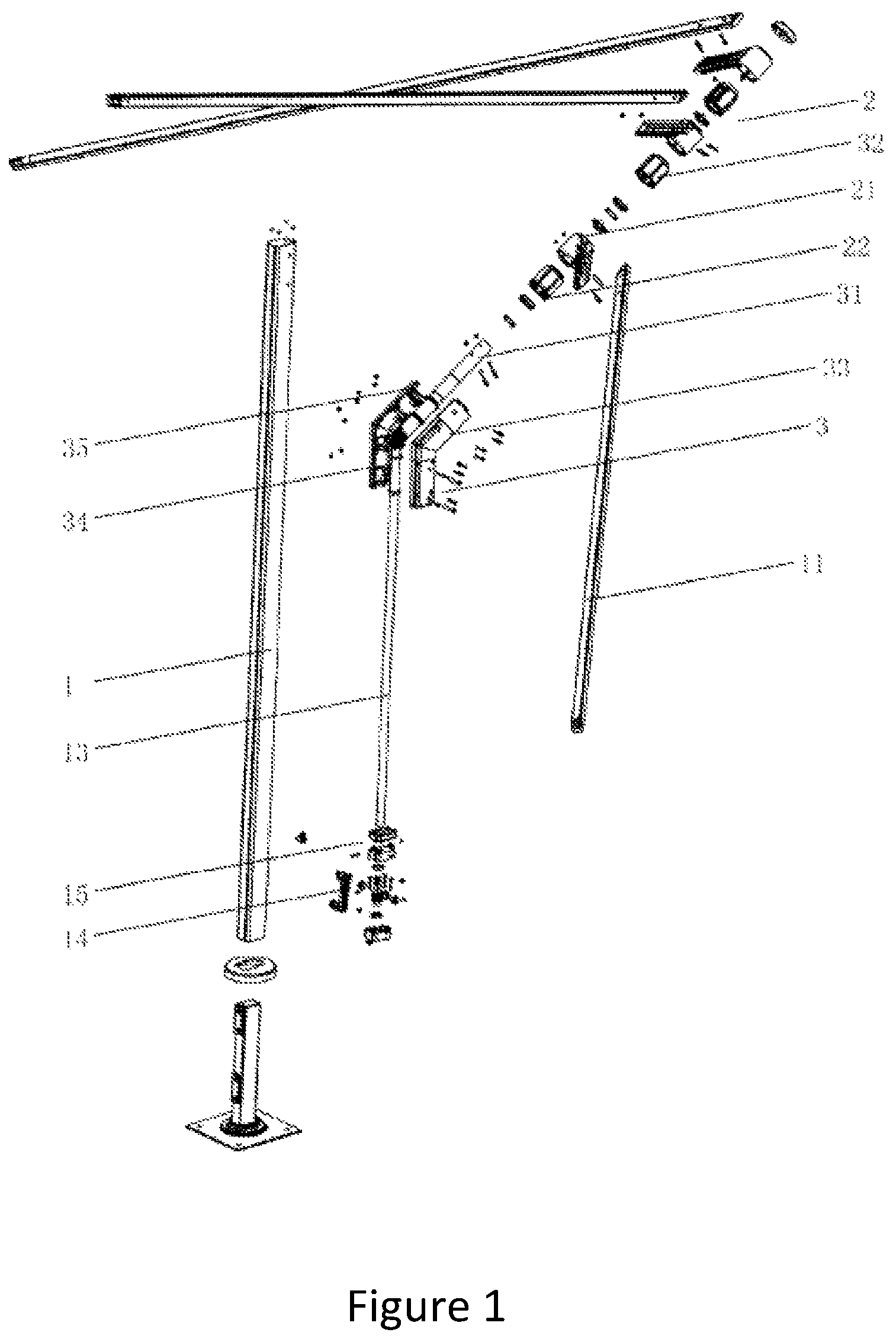 Patent US12167783 — Rotary open-close type sun umbrella — Figure 1