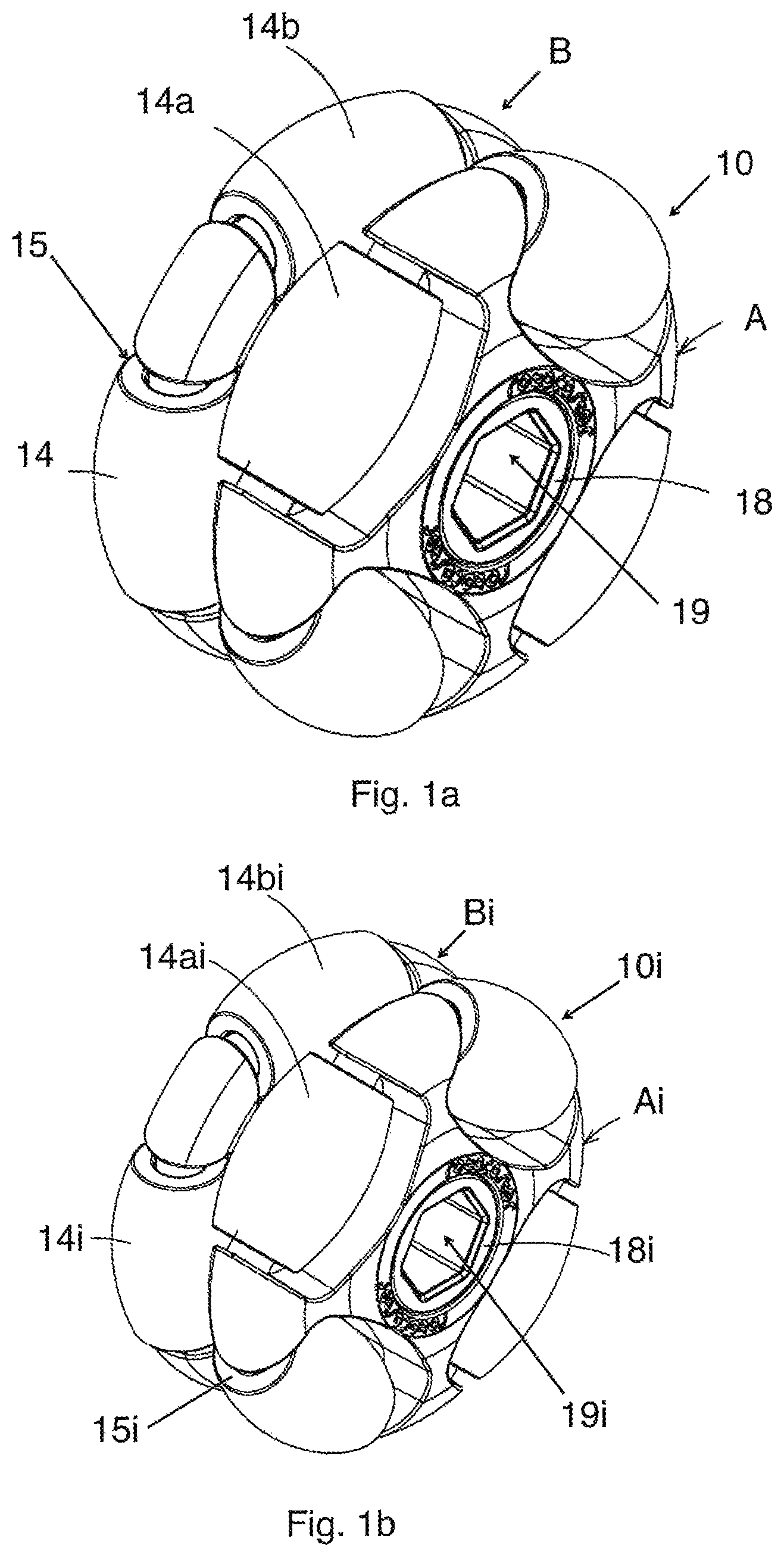 Patent US12167784 — Luggage case and wheel set therefor — Figure 1