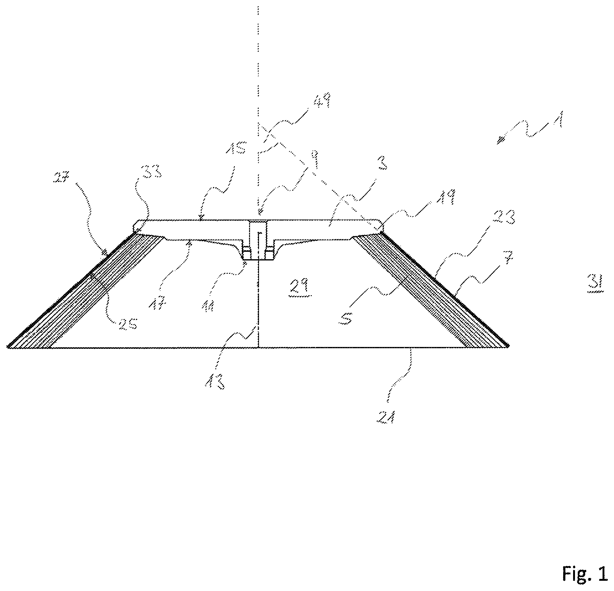 Patent US12167789 — Disk broom, sweeping device and floor cleaning machine — Figure 1