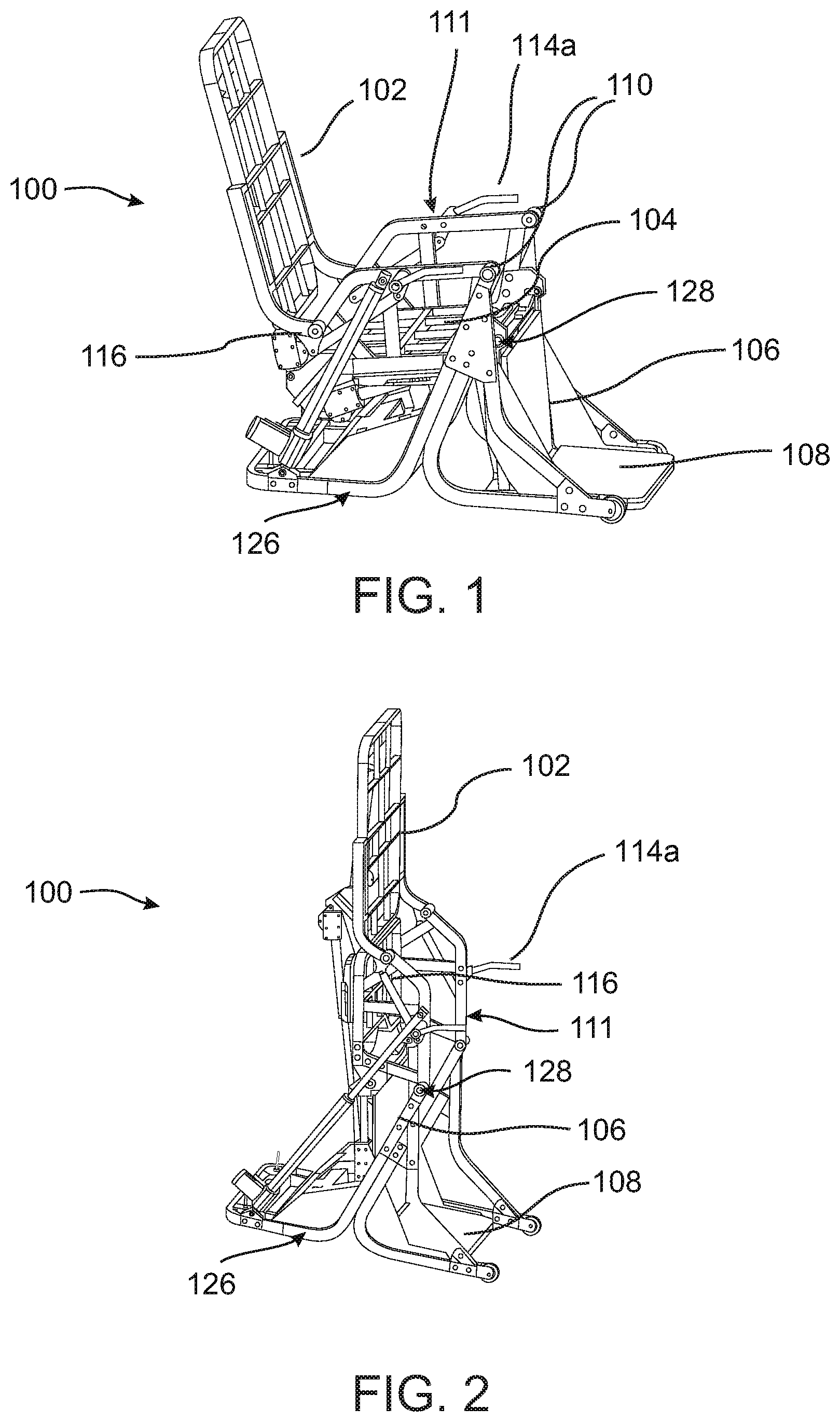 Patent US12167793 — Tilting/lifting chair — Figure 1