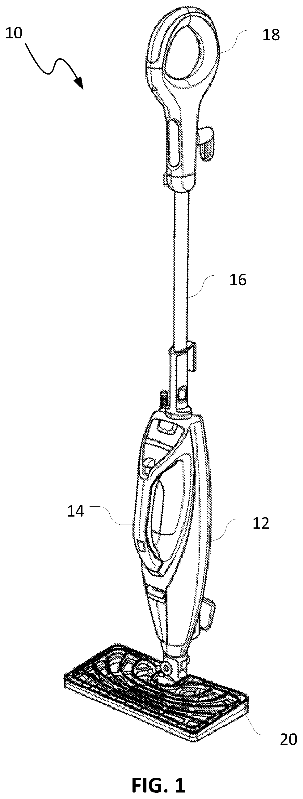 Patent US12167820 — Systems for steam cleaning — Figure 1