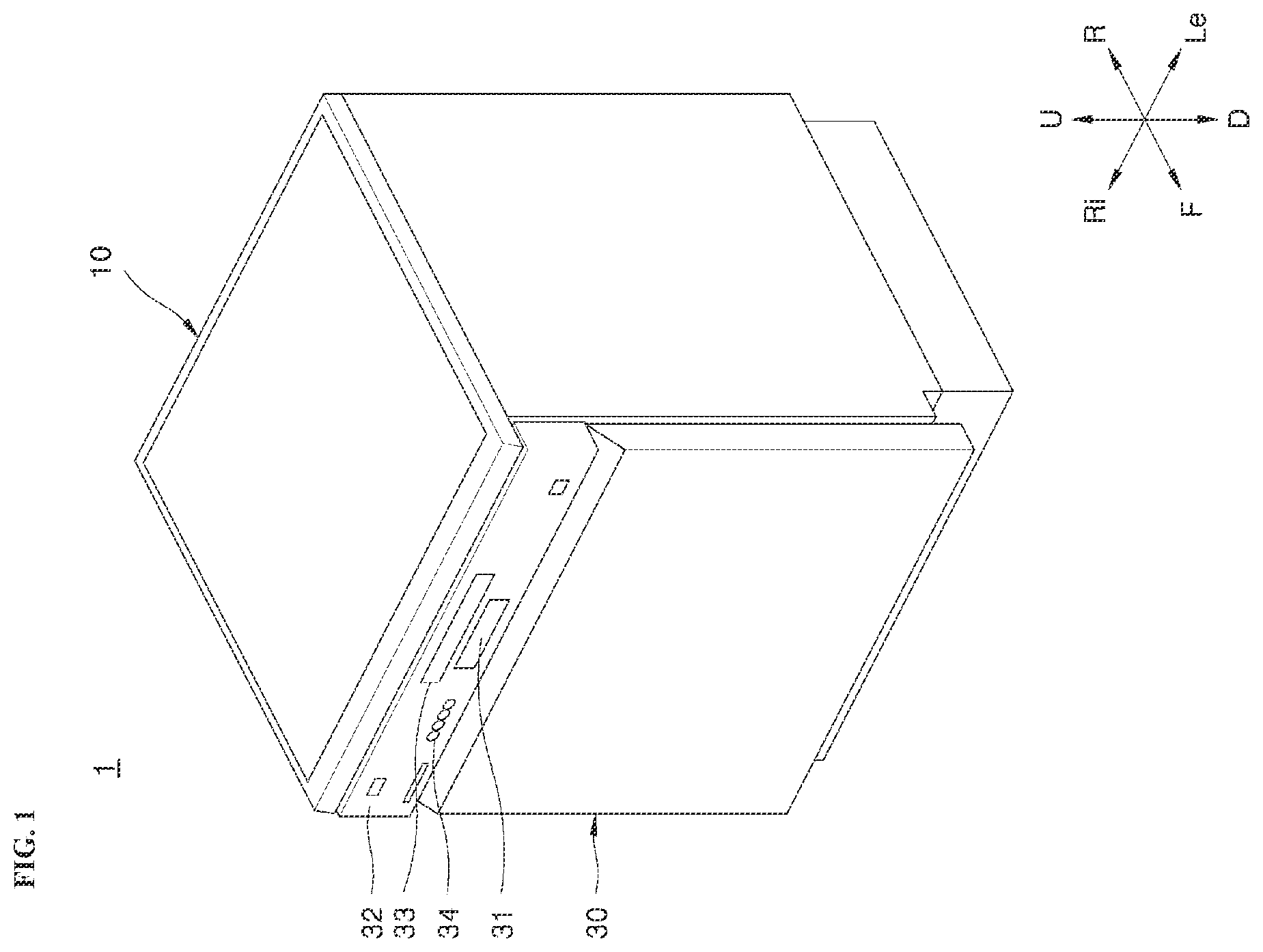 Patent US12167821 — Dish washer — Figure 1