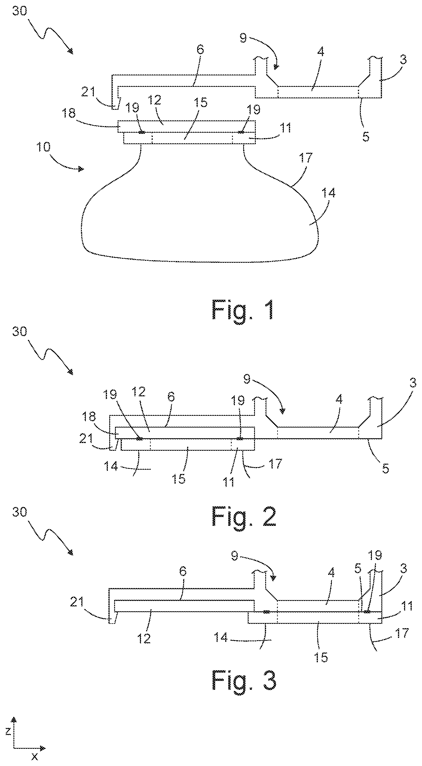 Patent US12167824 Figure 1 – Particle receiving device, arrangement and method for operating an arrangement
