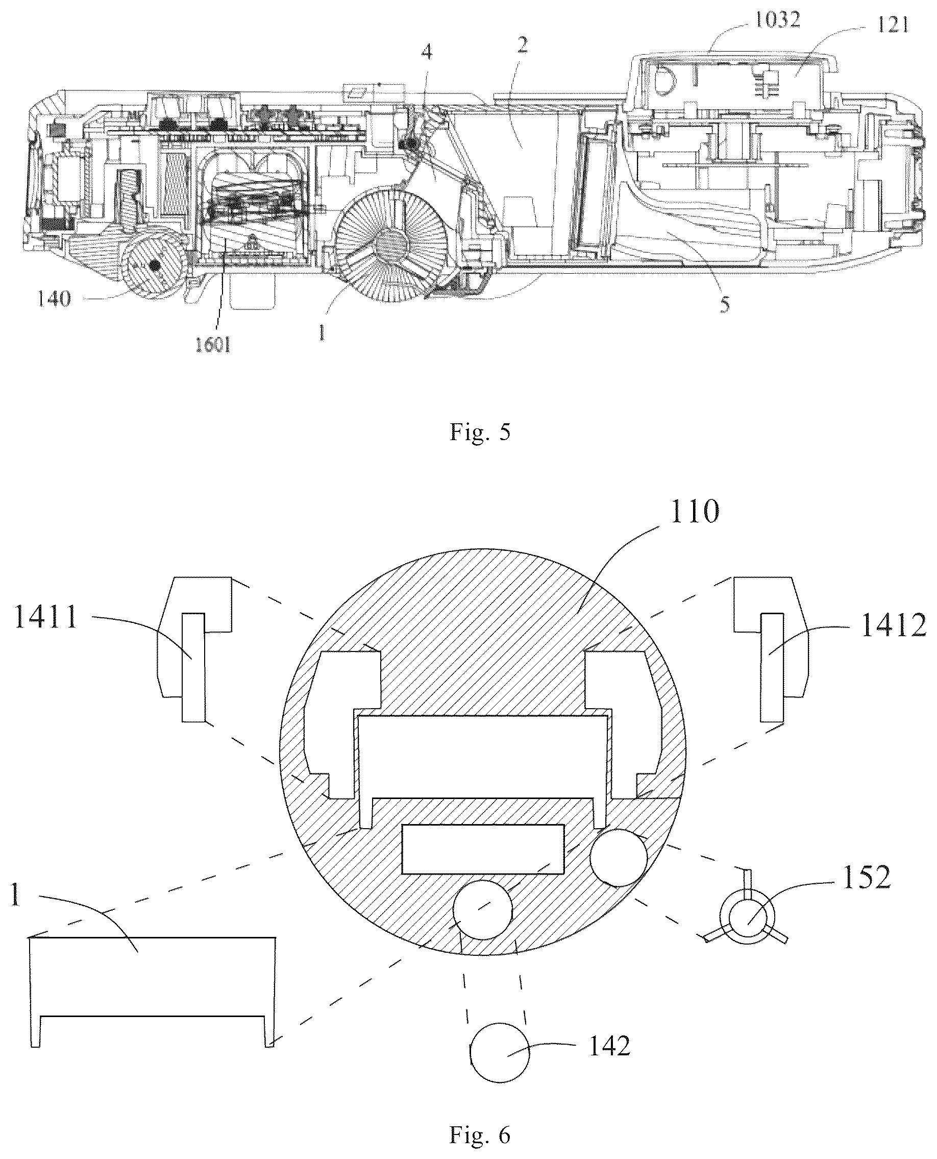 Patent US12167827 Figure 3 – Autonomous cleaning device