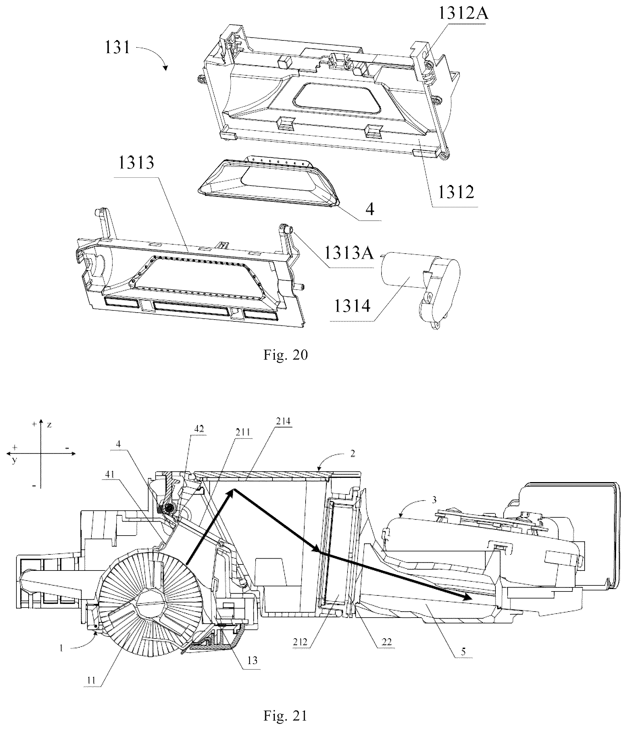 Patent US12167827 Figure 11 – Autonomous cleaning device
