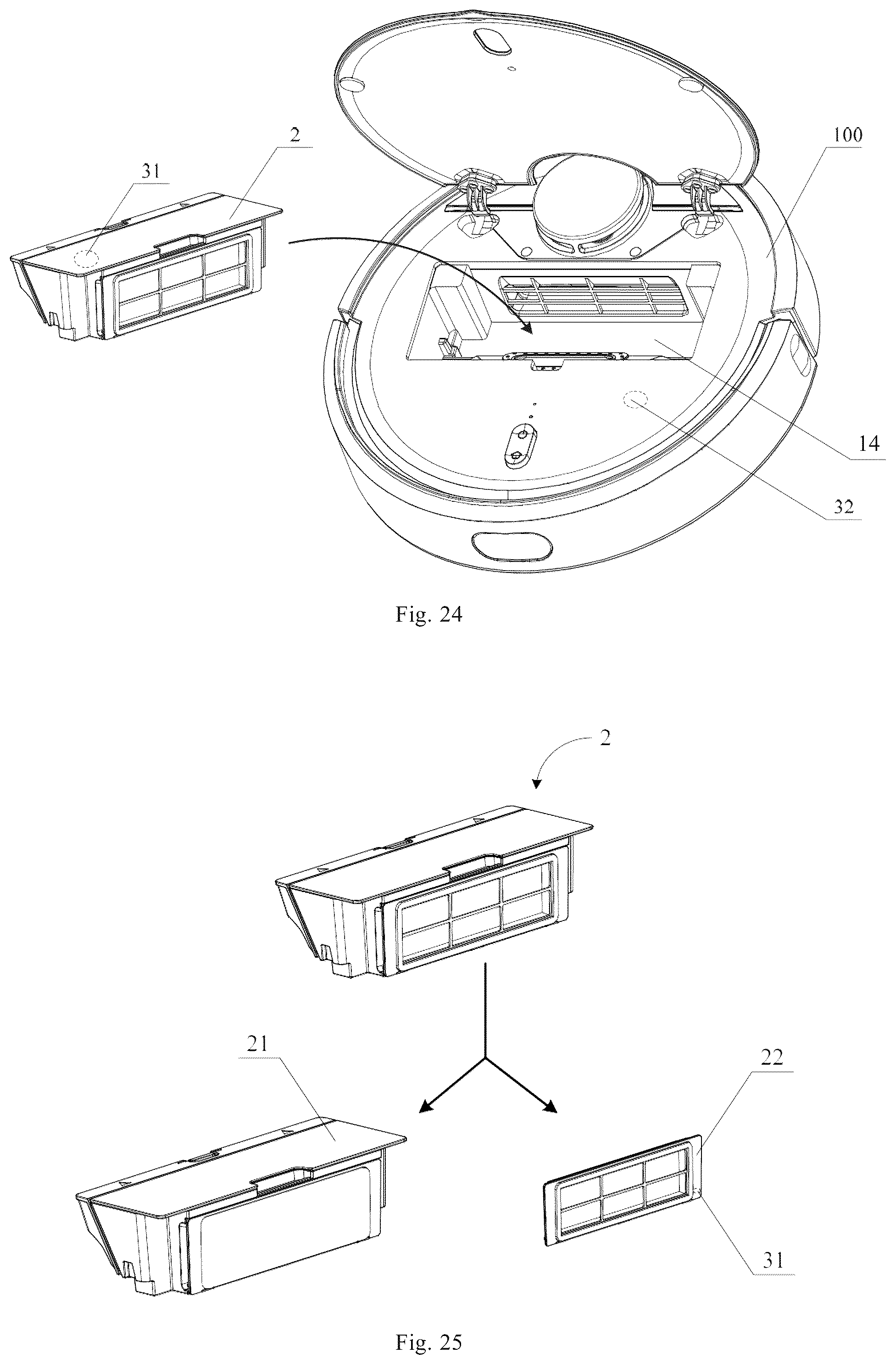 Patent US12167827 Figure 13 – Autonomous cleaning device