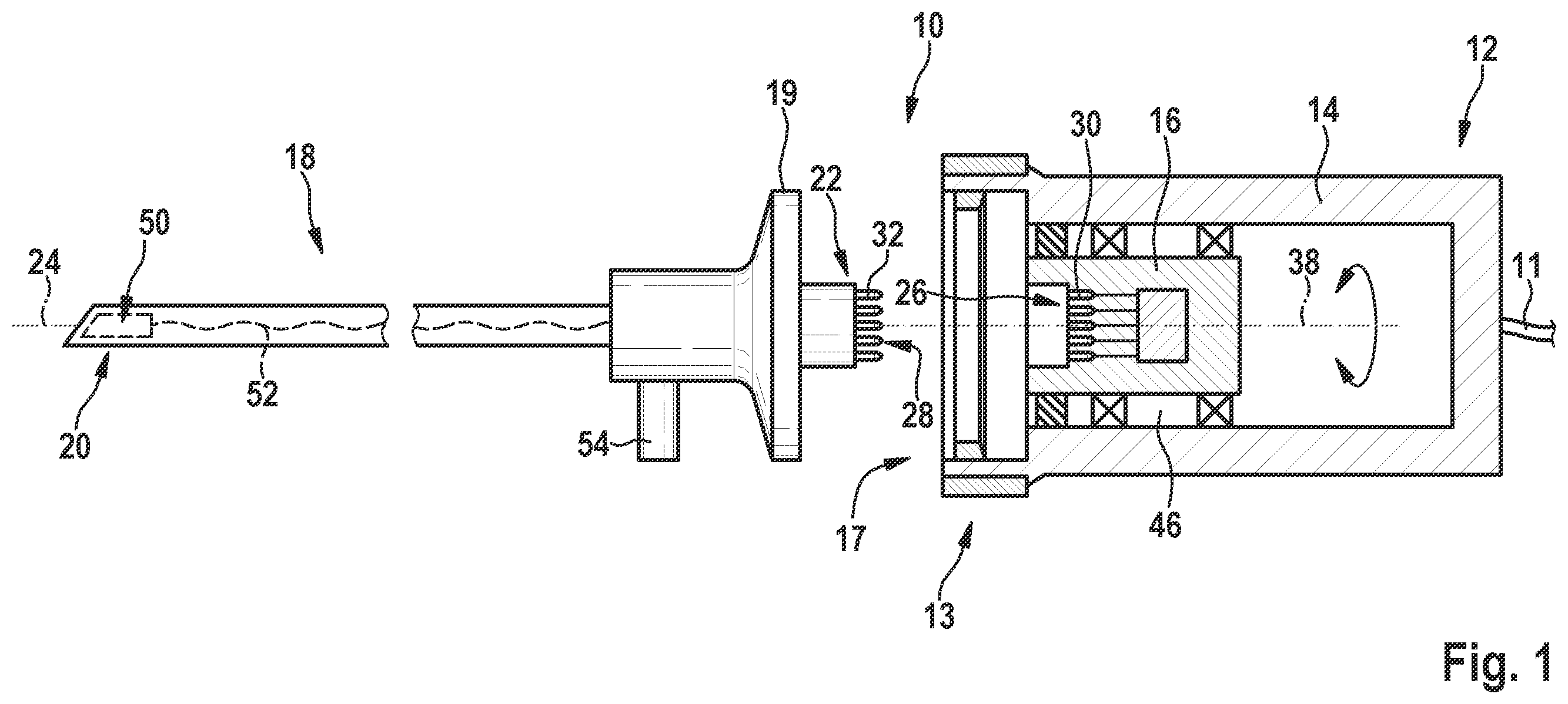 Patent US12167830 — Video endoscope with a rotatable coupling point — Figure 1