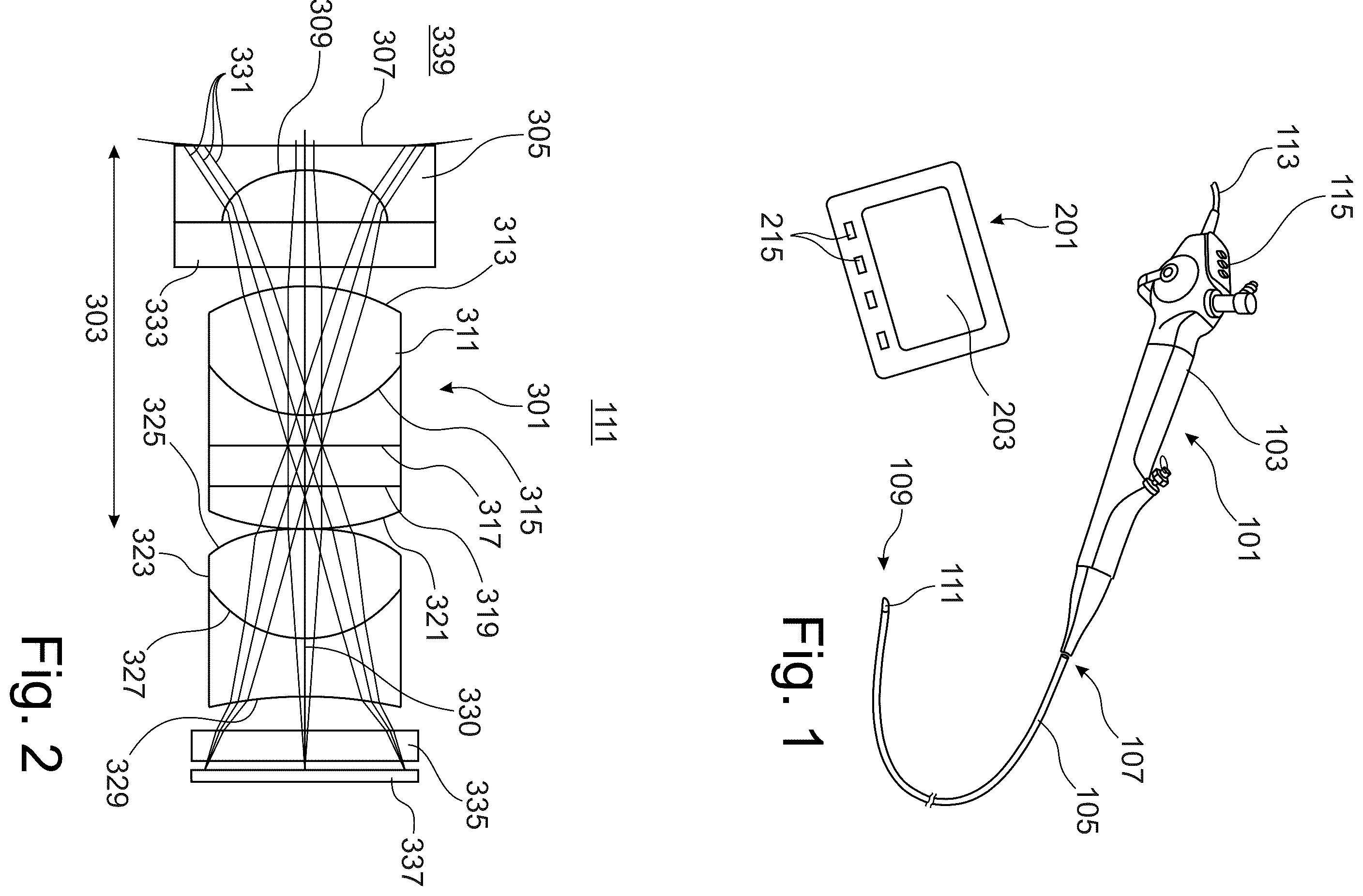 Patent US12167836 — Optical filter system for a video endoscope, display system and video endoscope — Figure 1