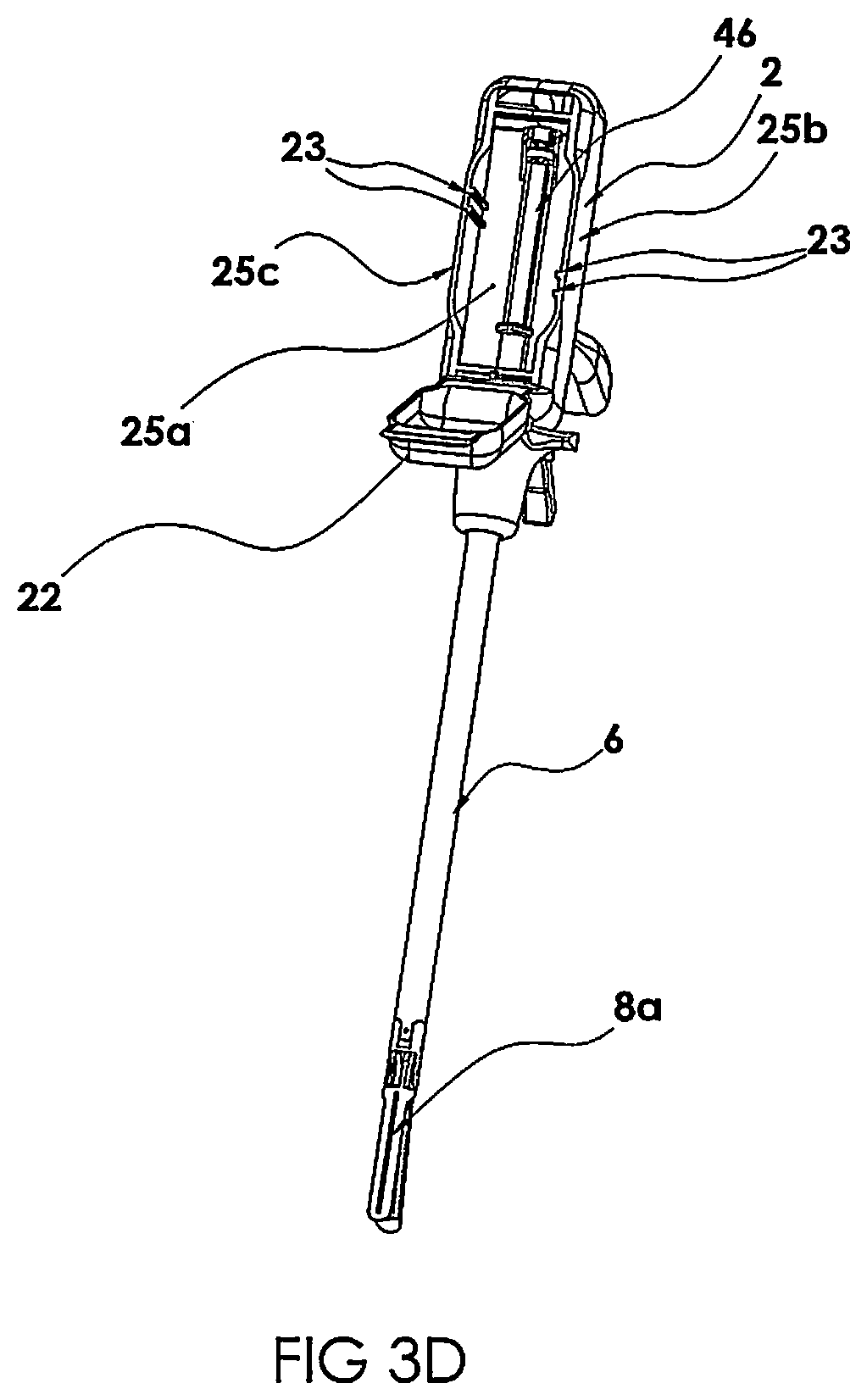 Patent US12167850 Figure 3 – Surgical stapler with removable power pack