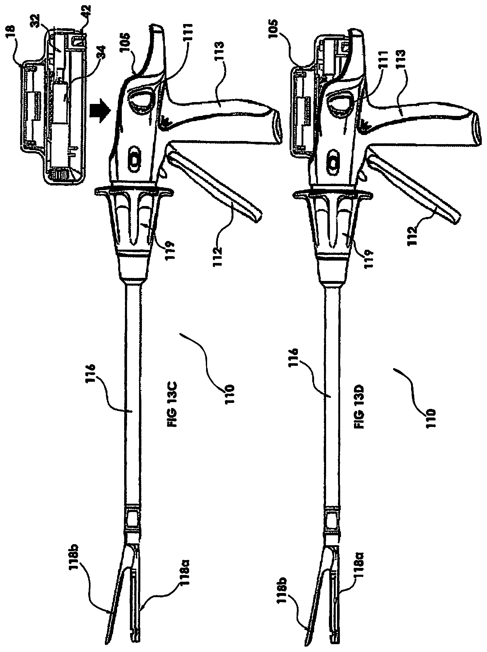 Patent US12167850 Figure 12 – Surgical stapler with removable power pack