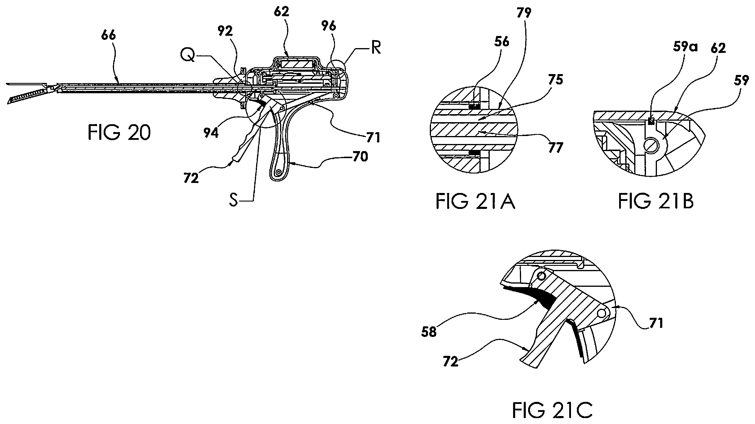 Patent US12167850 Figure 19 – Surgical stapler with removable power pack
