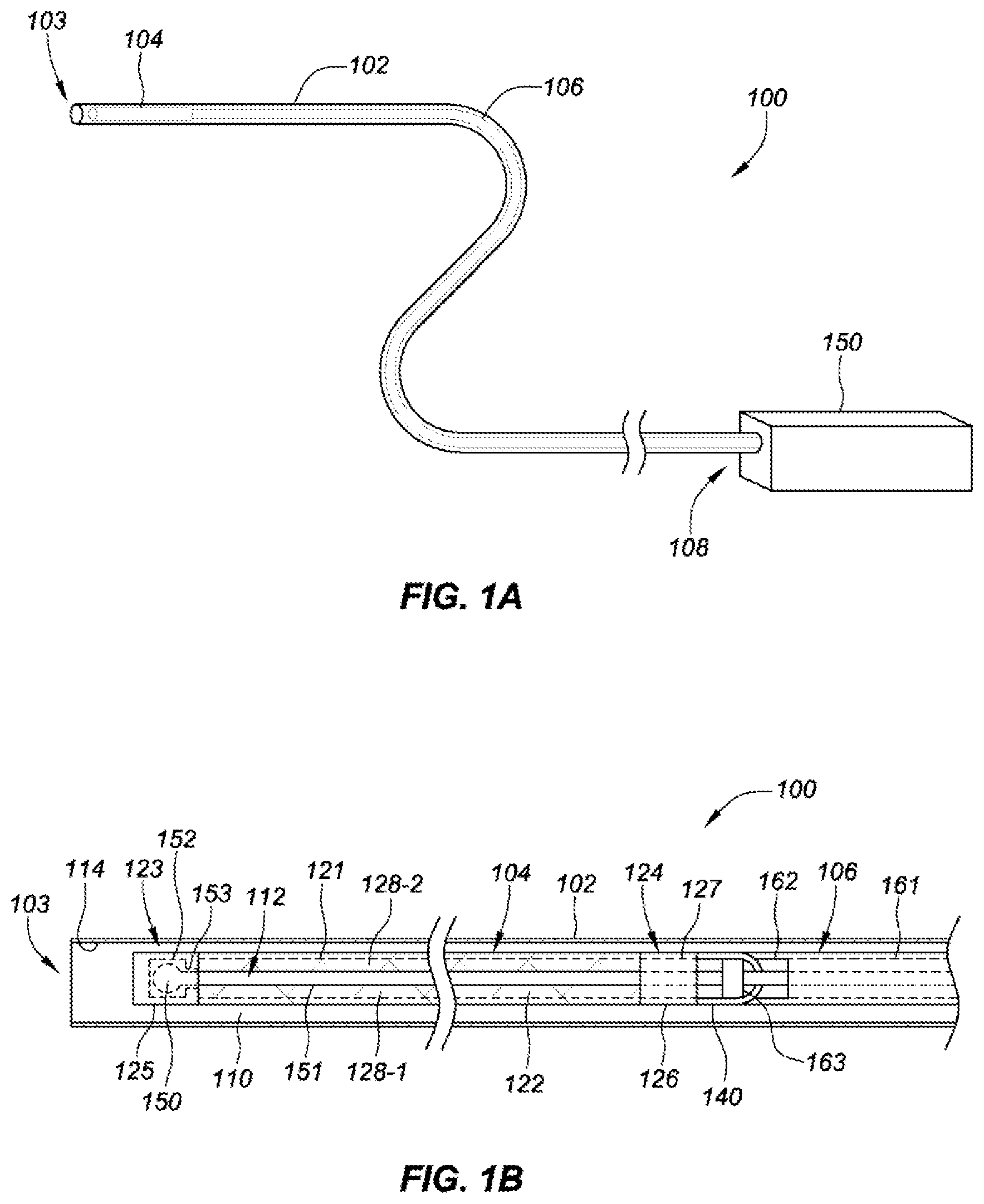 Patent US12167854 Figure 1 – Occlusive implants with fiber-based release structures