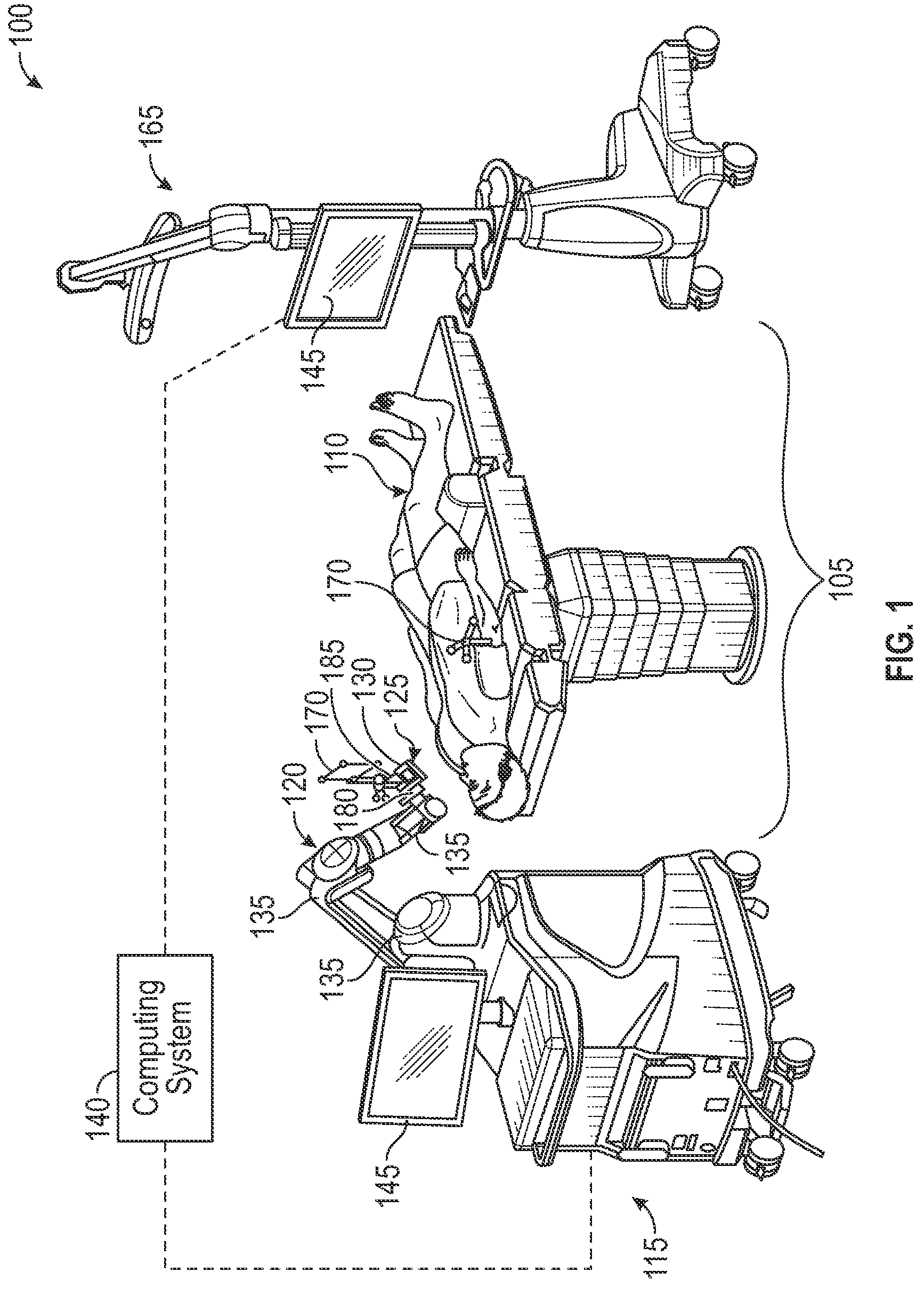 Patent US12167860 — Devices and methods for posterior resection in robotically assisted partial knee arthroplasties — Figure 1