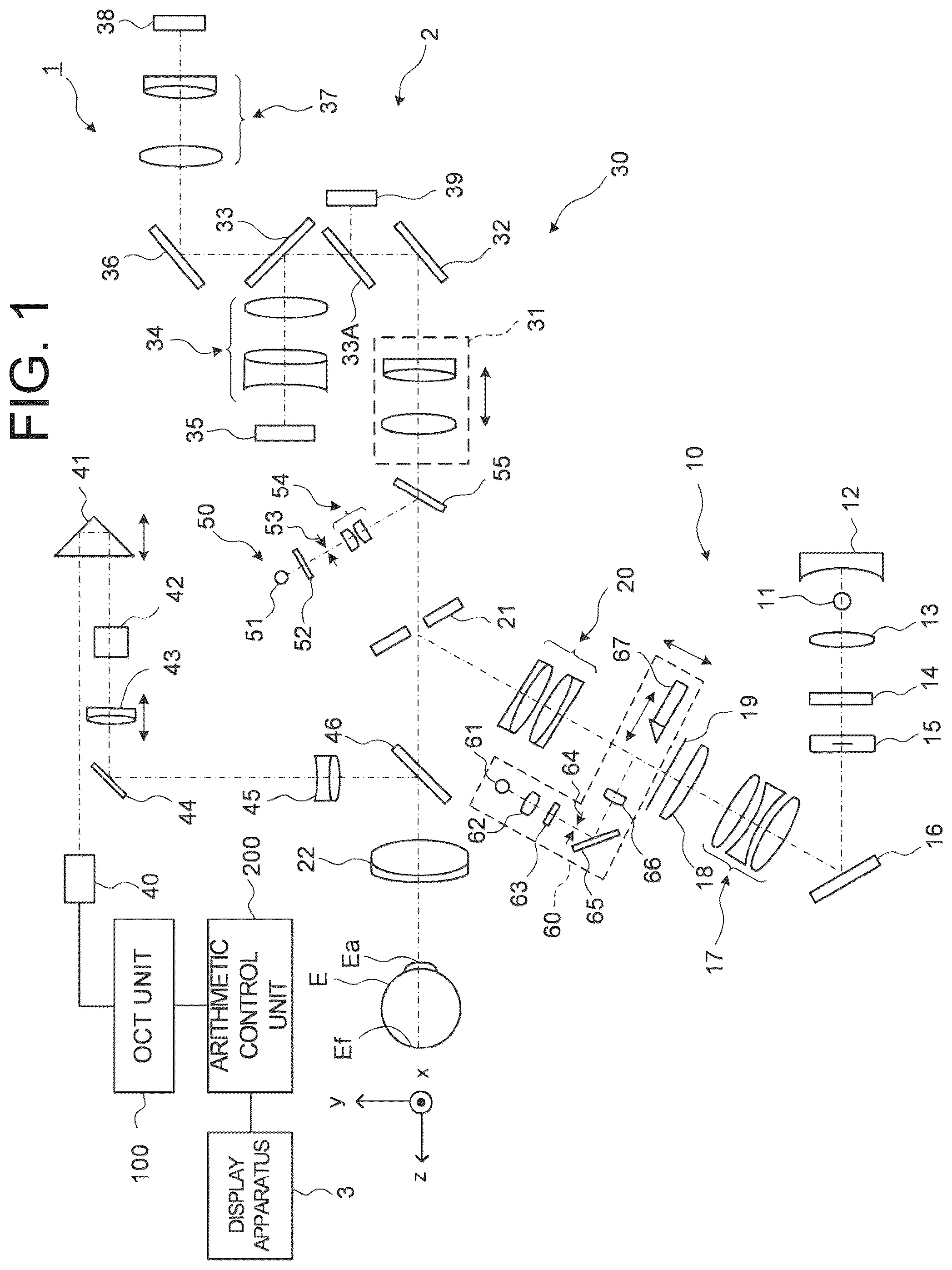 Patent US12167892 — Ophthalmologic information processing apparatus, ophthalmologic apparatus, ophthalmologic information processing method, and recording medium — Figure 1