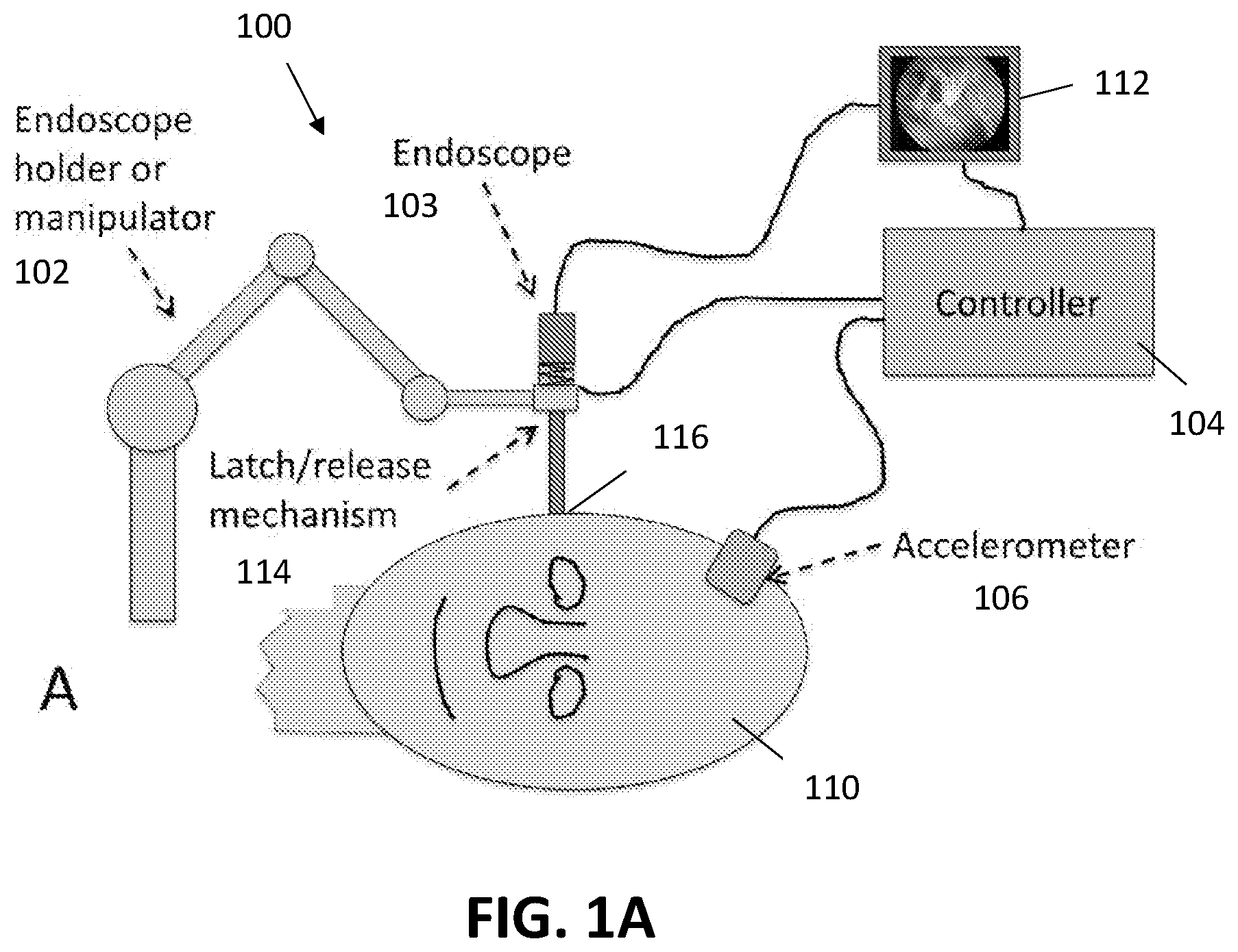 Patent US12167895 — Safety feature for use with robotically manipulated endoscopes and other tools in otolaryngology and neurosurgery — Figure 1
