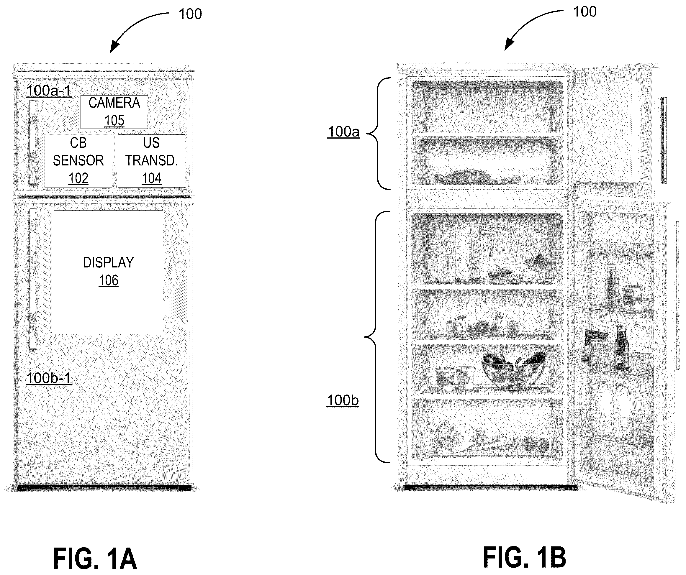 Patent US12167906 Figure 1 – Emotion-aware smart refrigerator