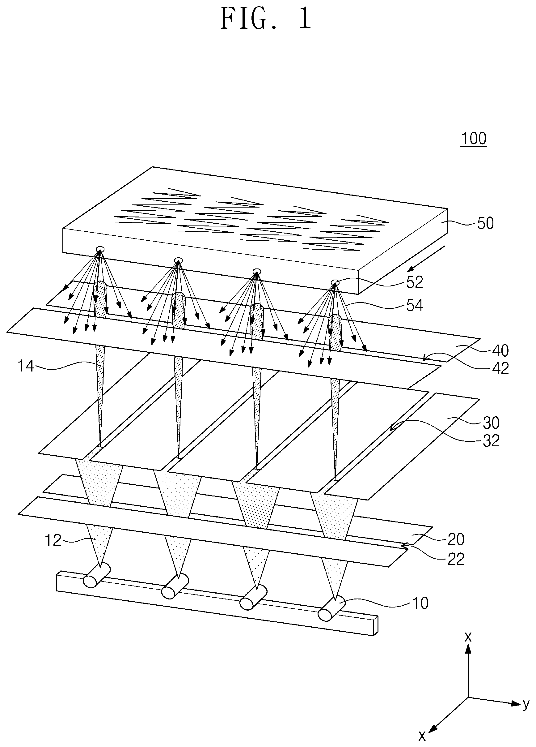 Patent US12167923 — Backscattered X-ray imaging device based on multi-sources — Figure 1