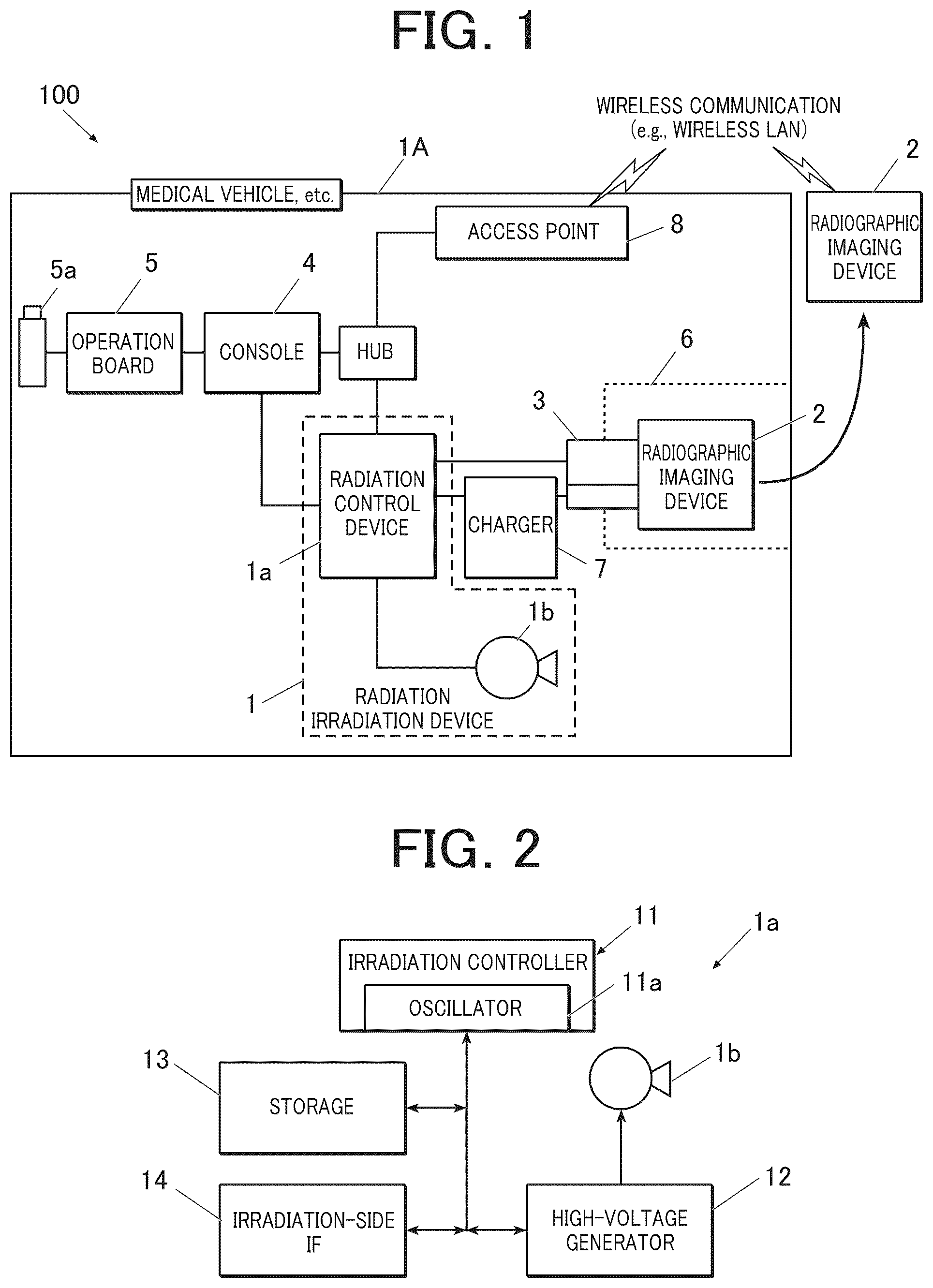 Patent US12167925 — Control terminal, storage medium and radiographic imaging system — Figure 1