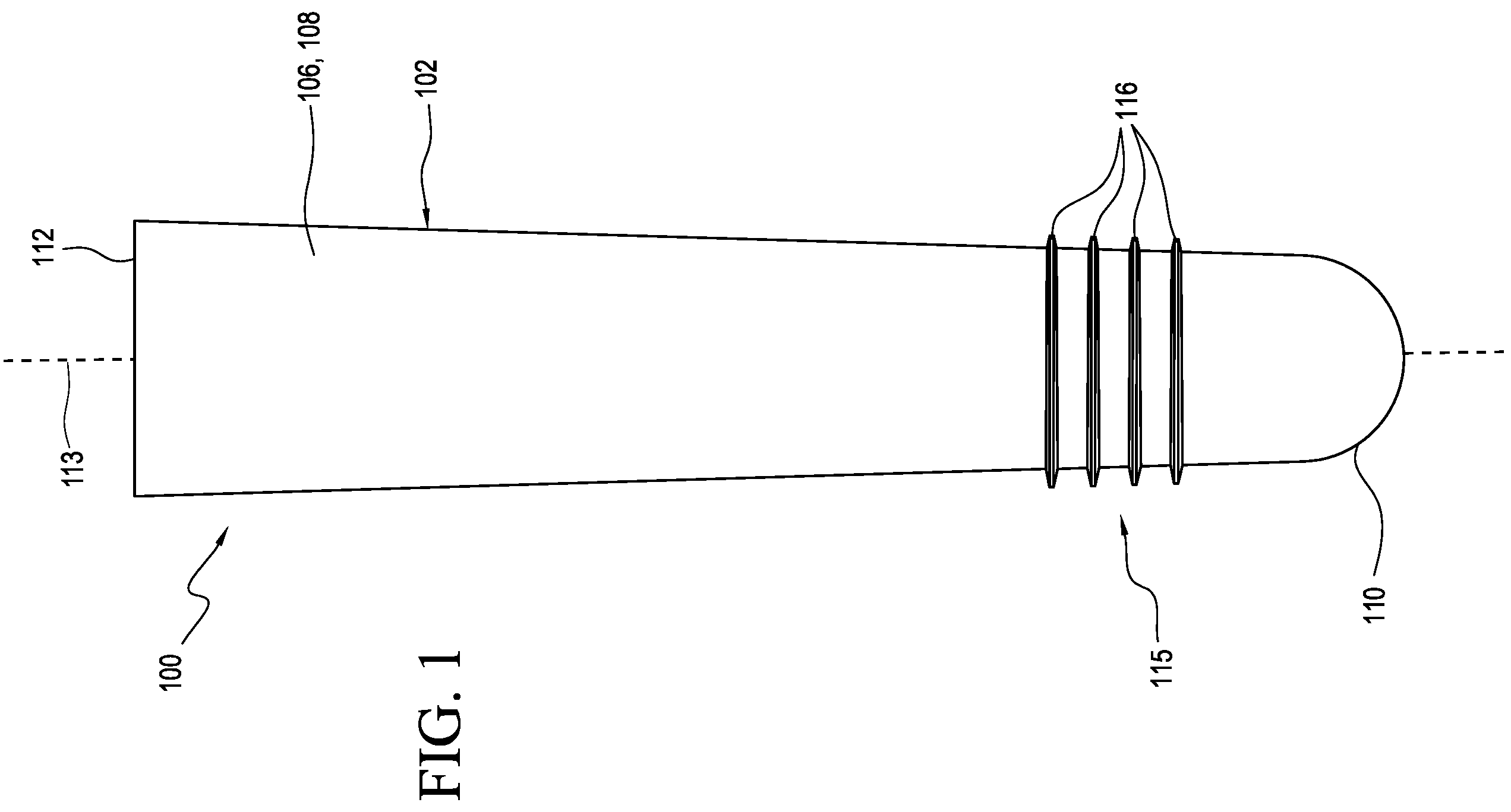 Patent US12167974 — Prosthetic liner — Figure 1