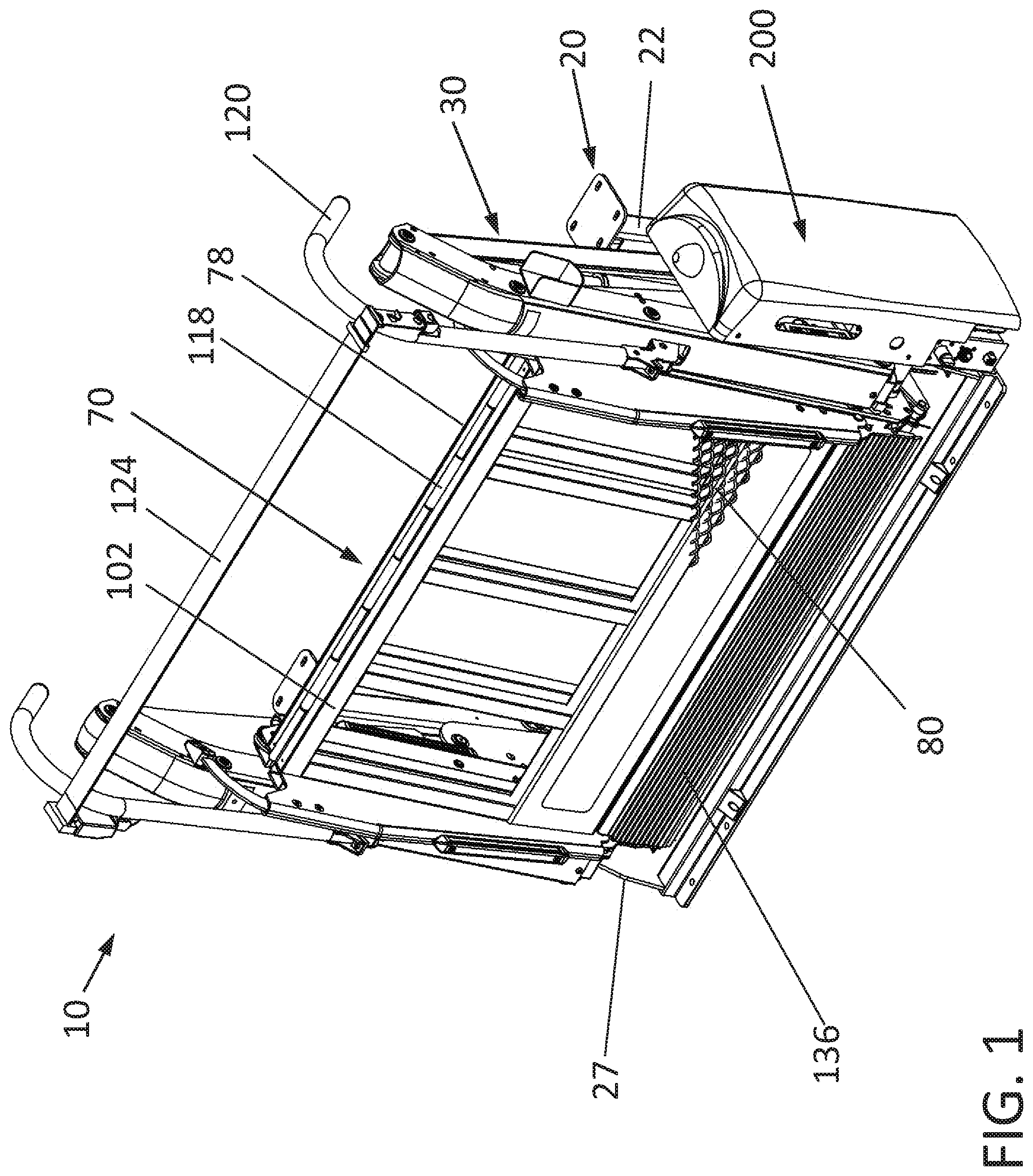 Patent US12167986 — Platform lift with enhanced occupant sensing, platform lifting and locking — Figure 1