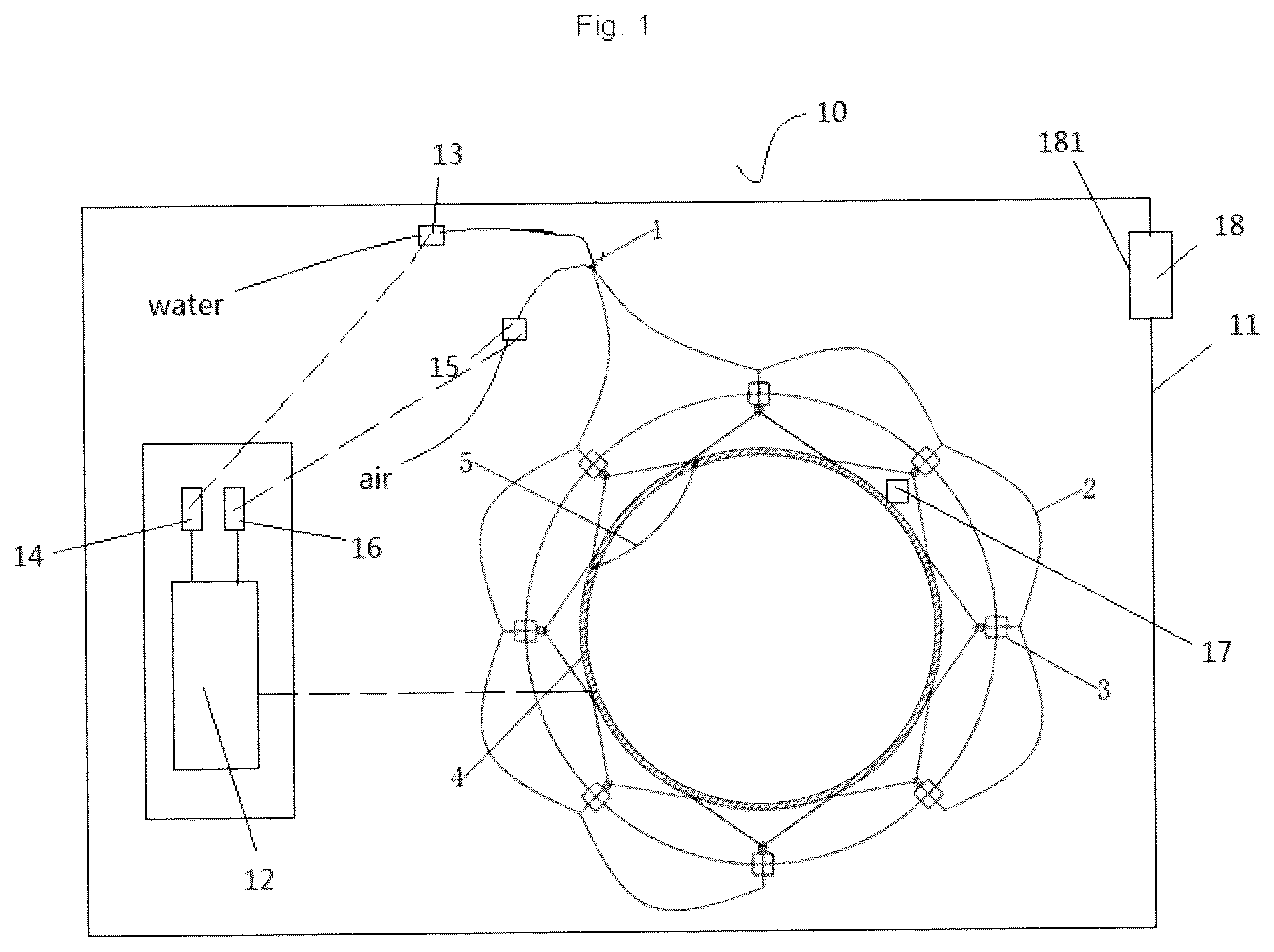 Patent US12171085 — Evaporative cooling logic control method and apparatus of inductive vibration device — Figure 1