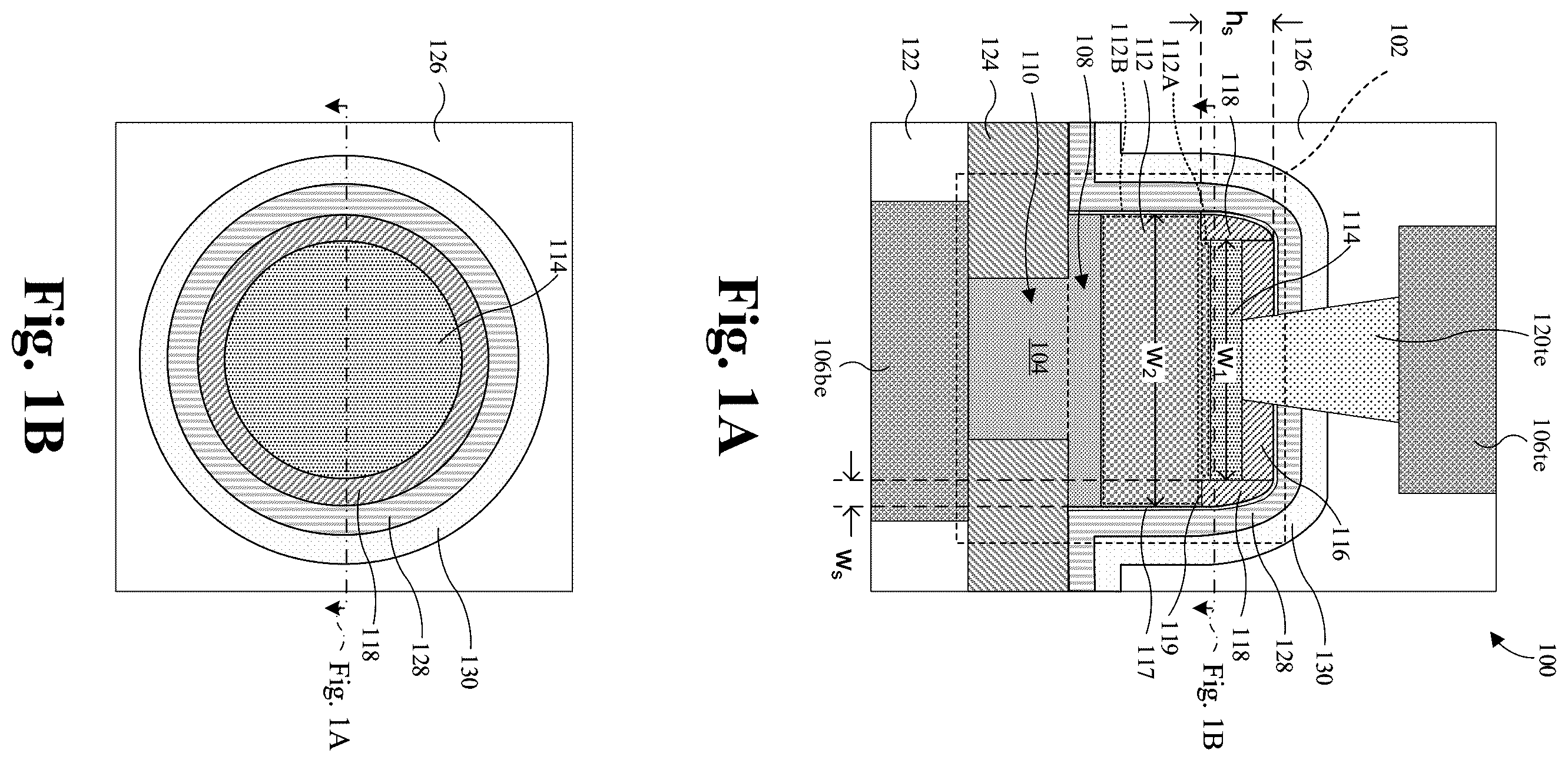 Patent US12171104 — Method and structures pertaining to improved ferroelectric random-access memory (FeRAM) — Figure 1