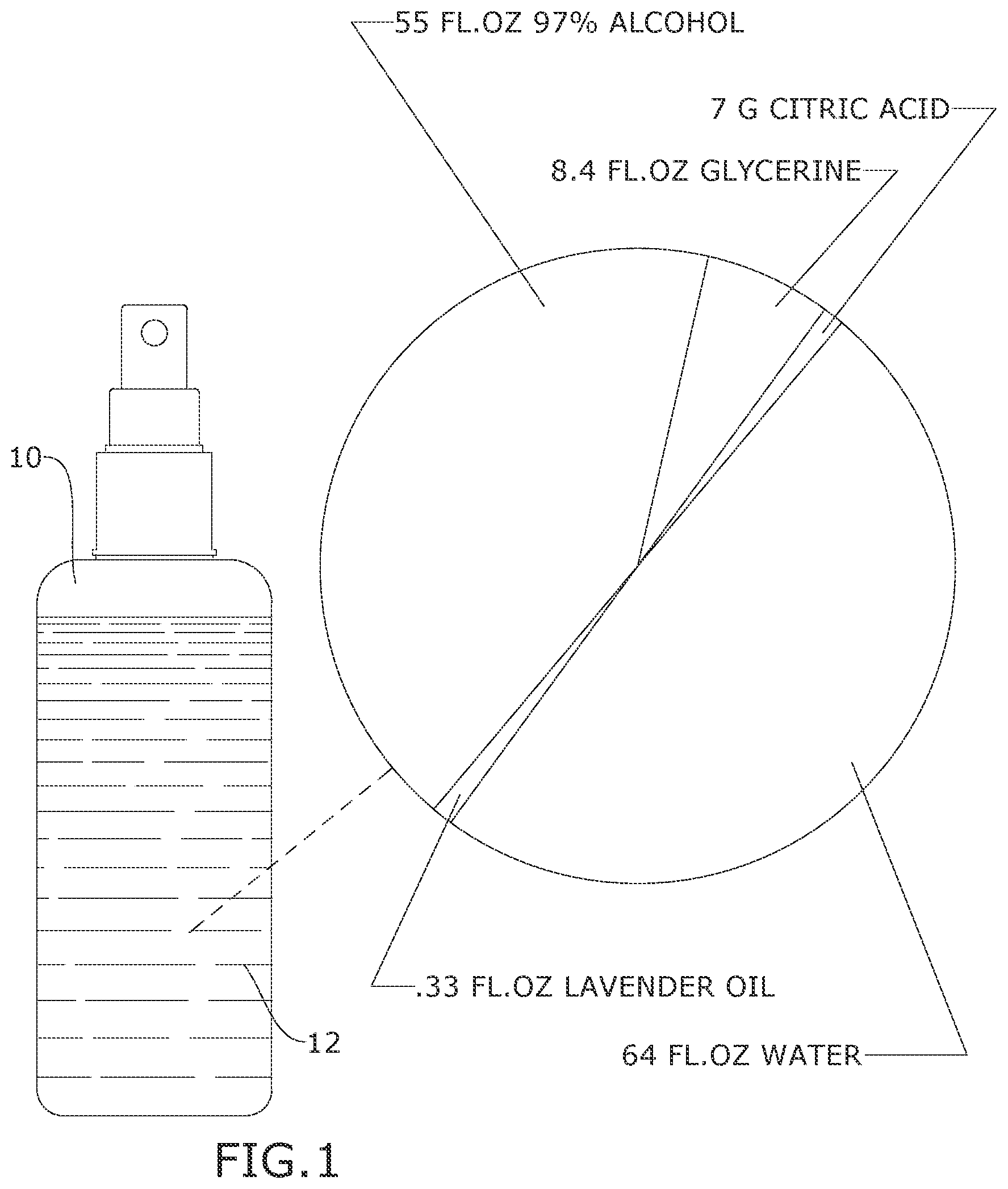 Patent US12173259 — Rubber cleaning and deoxidizing composition — Figure 1
