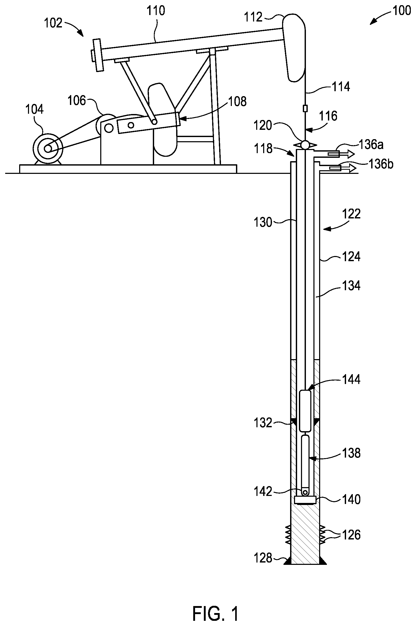 Patent US12173565 — System and apparatus for release and rotation of rod lift string — Figure 1