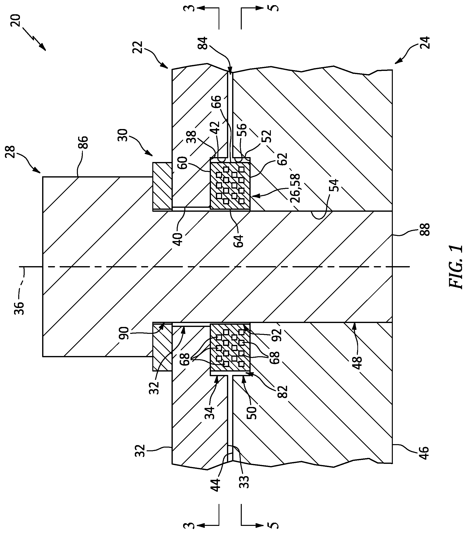Patent US12173748 — Structural joint isolator with internal cavities — Figure 1