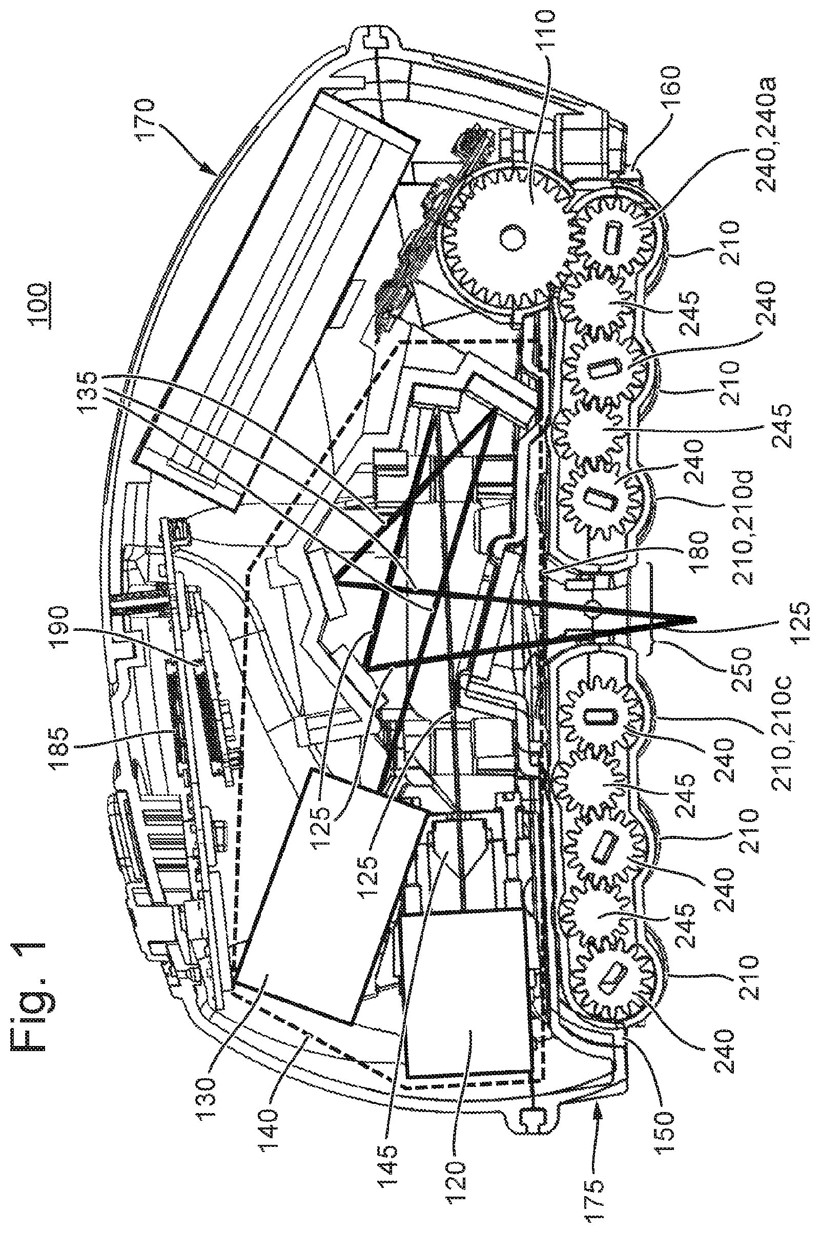 Patent US12174007 Figure 1 – Hand-held tire scanner and method for obtaining a three-dimensional surface profile of a tire